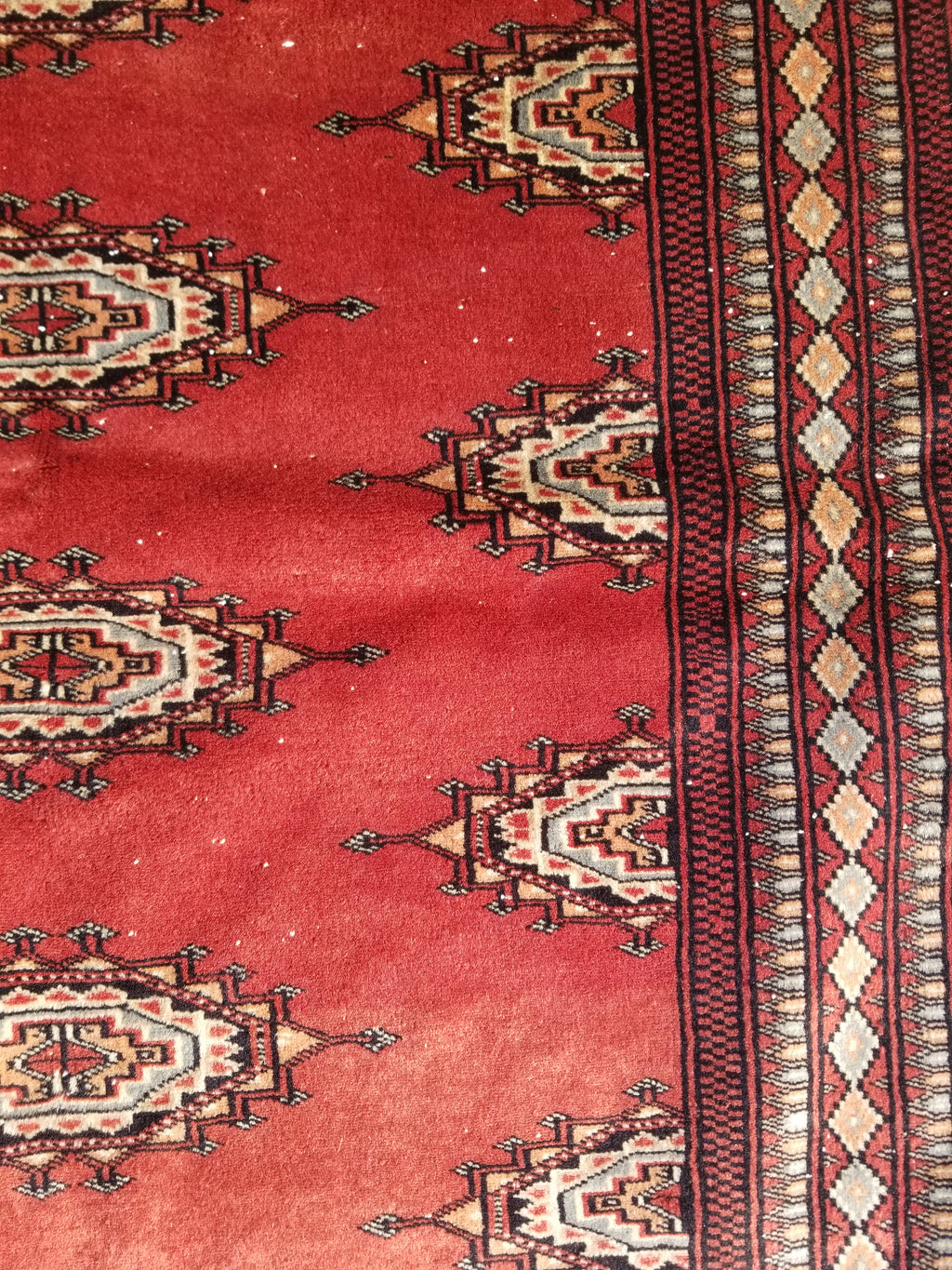 Vintage Traditional Handmade Pakistani Bokhara Oriental Style Wool Rug 119x78cm