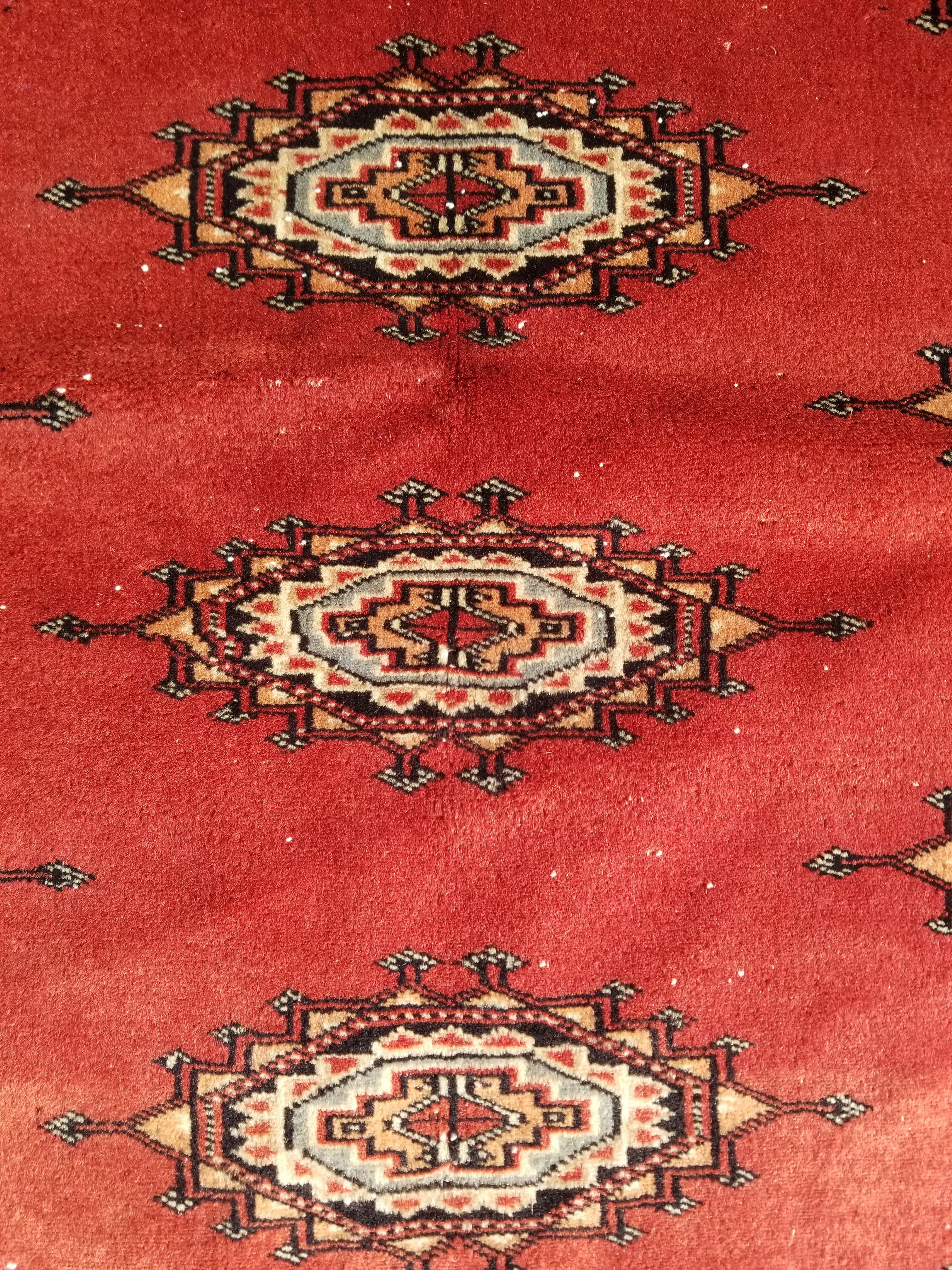 Vintage Traditional Handmade Pakistani Bokhara Oriental Style Wool Rug 119x78cm