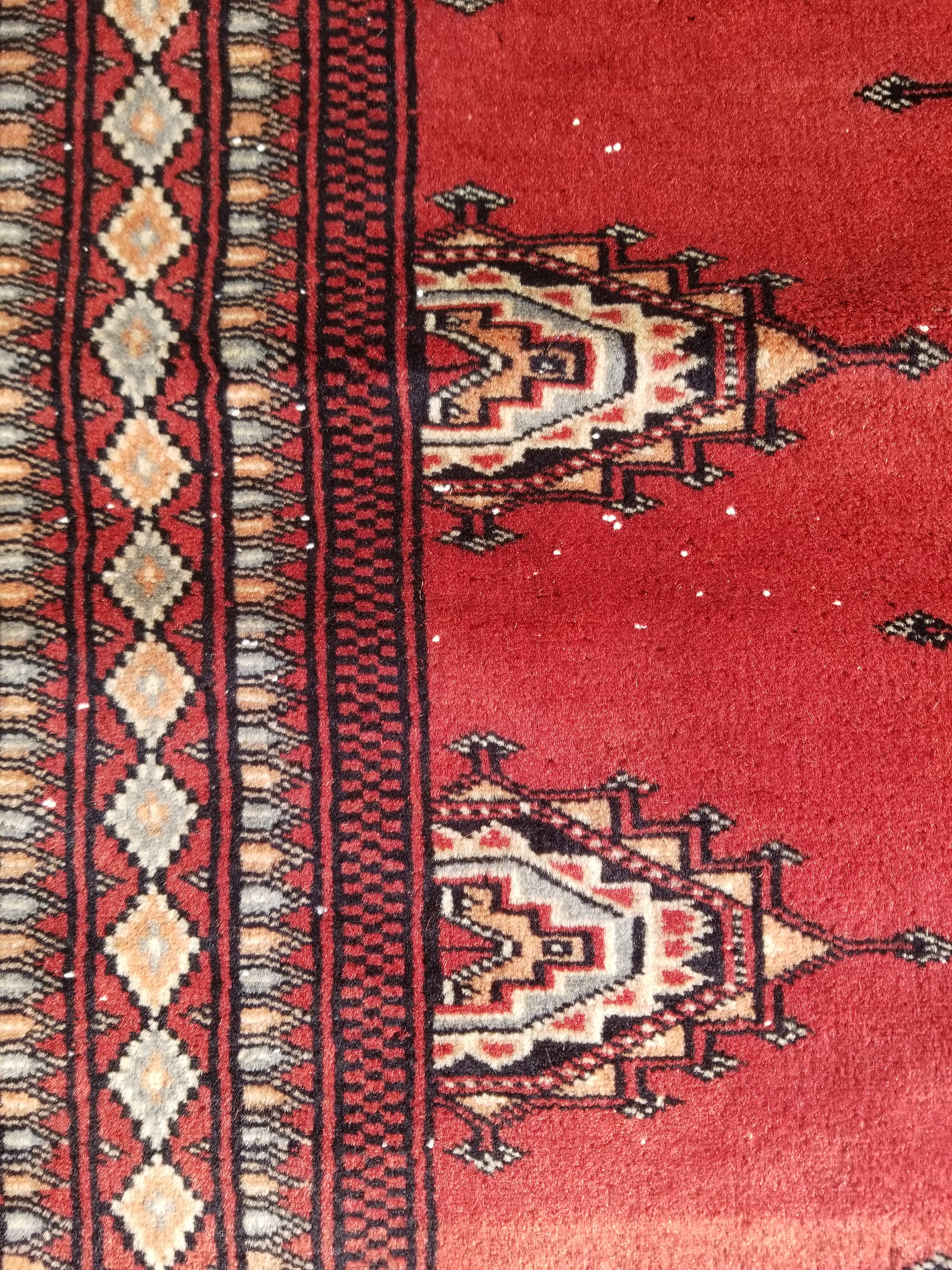Vintage Traditional Handmade Pakistani Bokhara Oriental Style Wool Rug 119x78cm