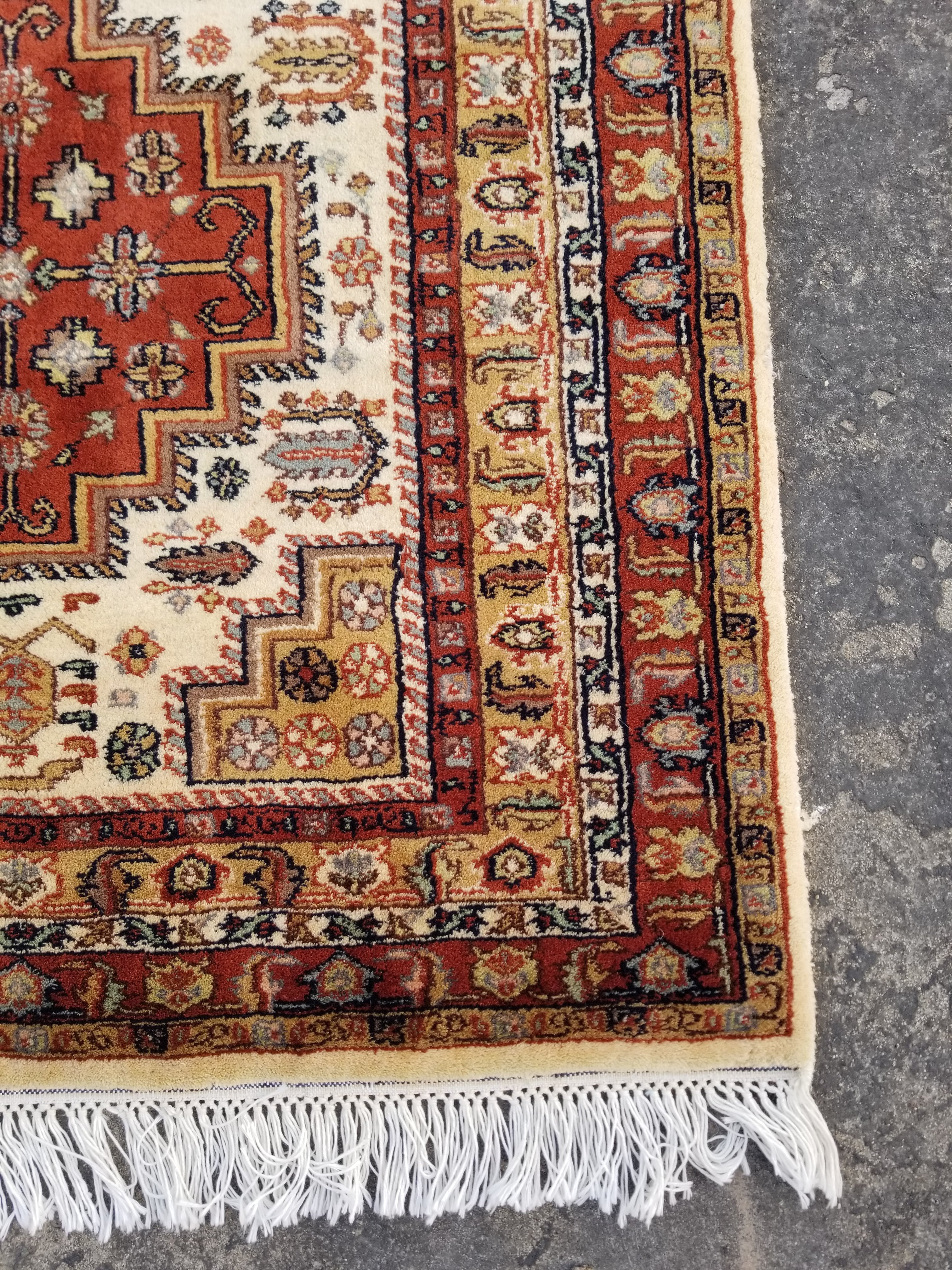 Vintage Traditional Handmade Kazak Style Wool Multicolor Area Rug 165x91cm
