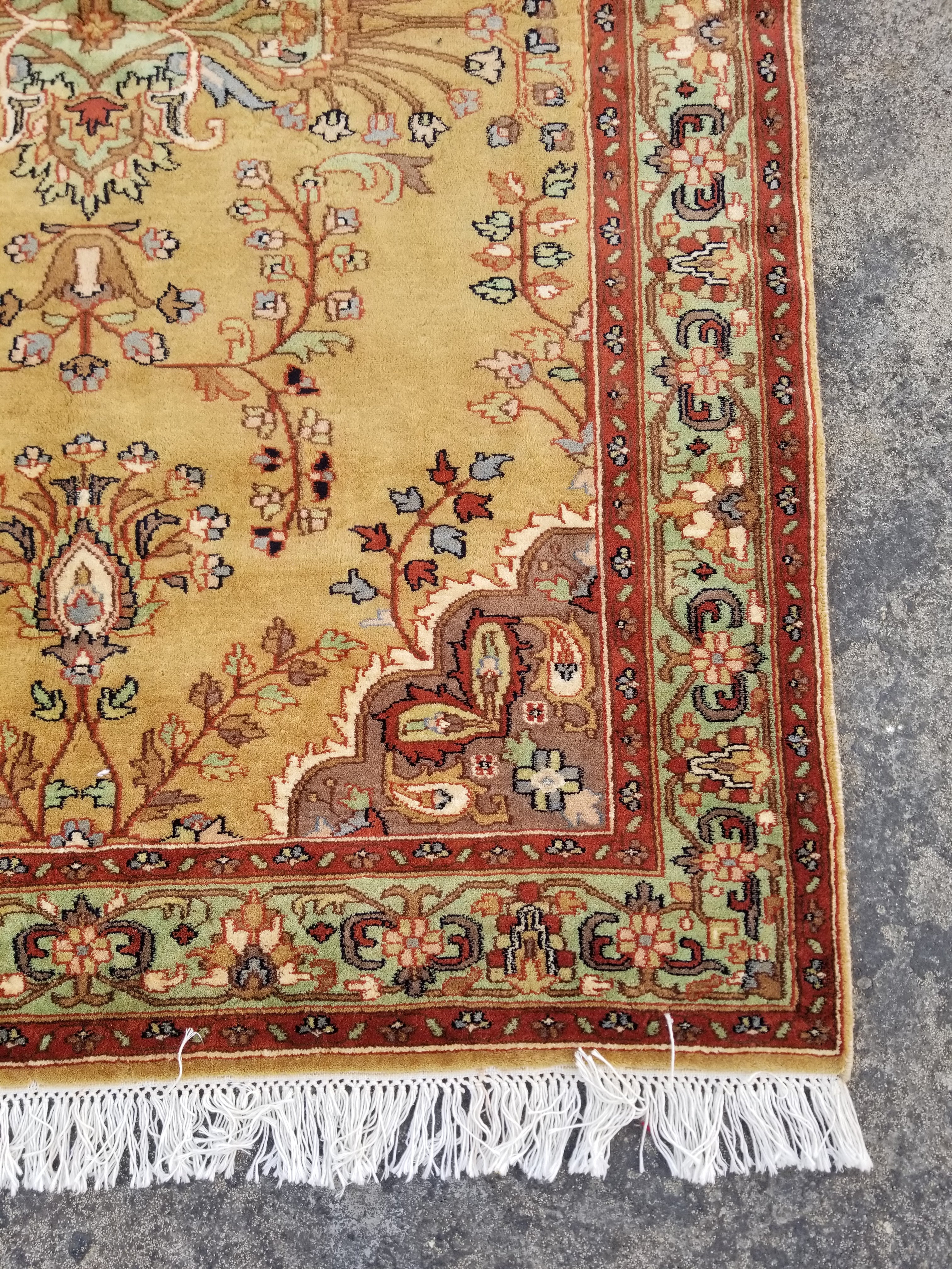 Vintage Traditional Handmade Oriental Wool Multicolor Rug 177x137cm