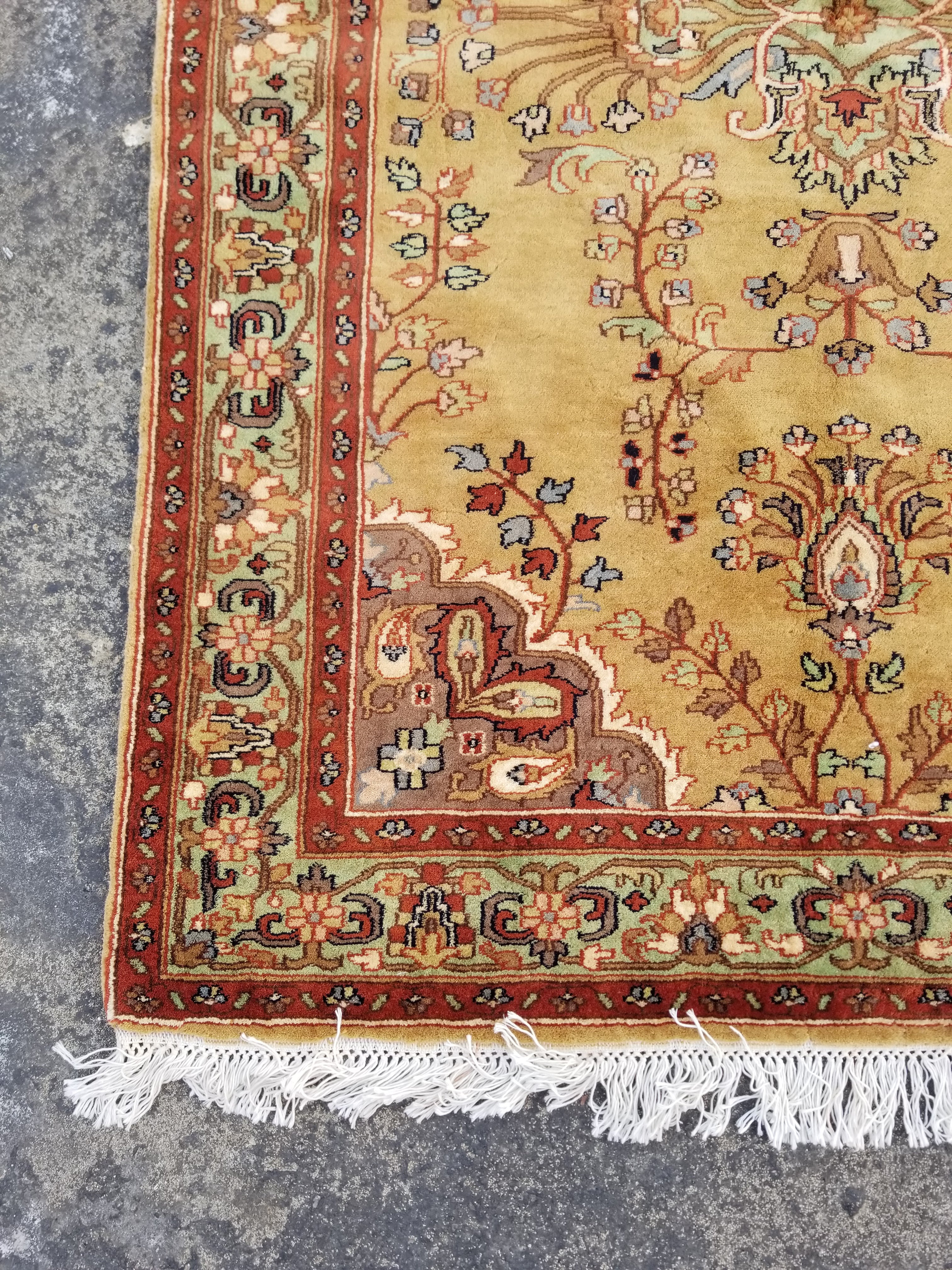 Vintage Traditional Handmade Oriental Wool Multicolor Rug 177x137cm