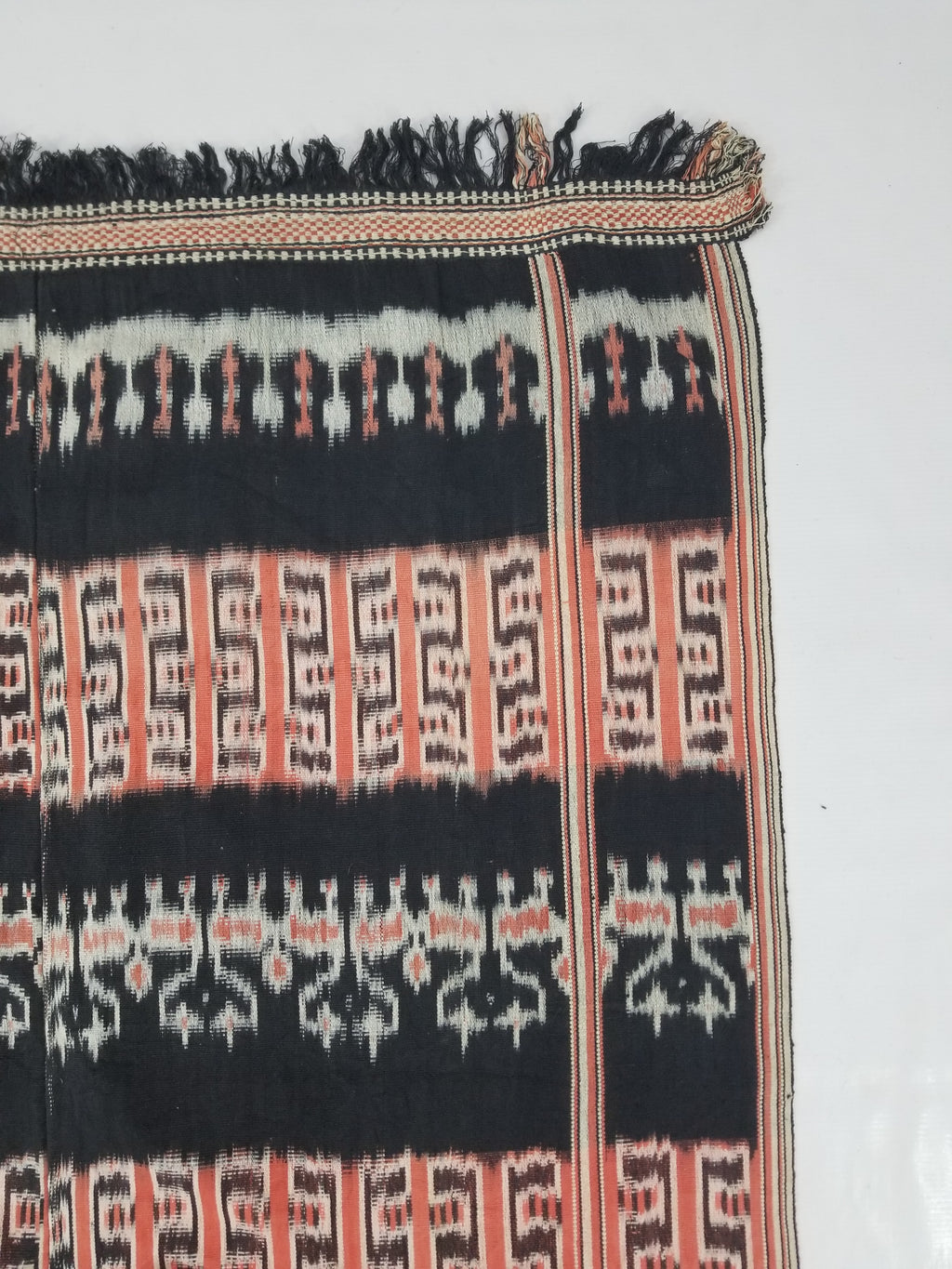 Antique Traditional Handwoven Indonesian Sumba Ikat Tapestry 225x99cm