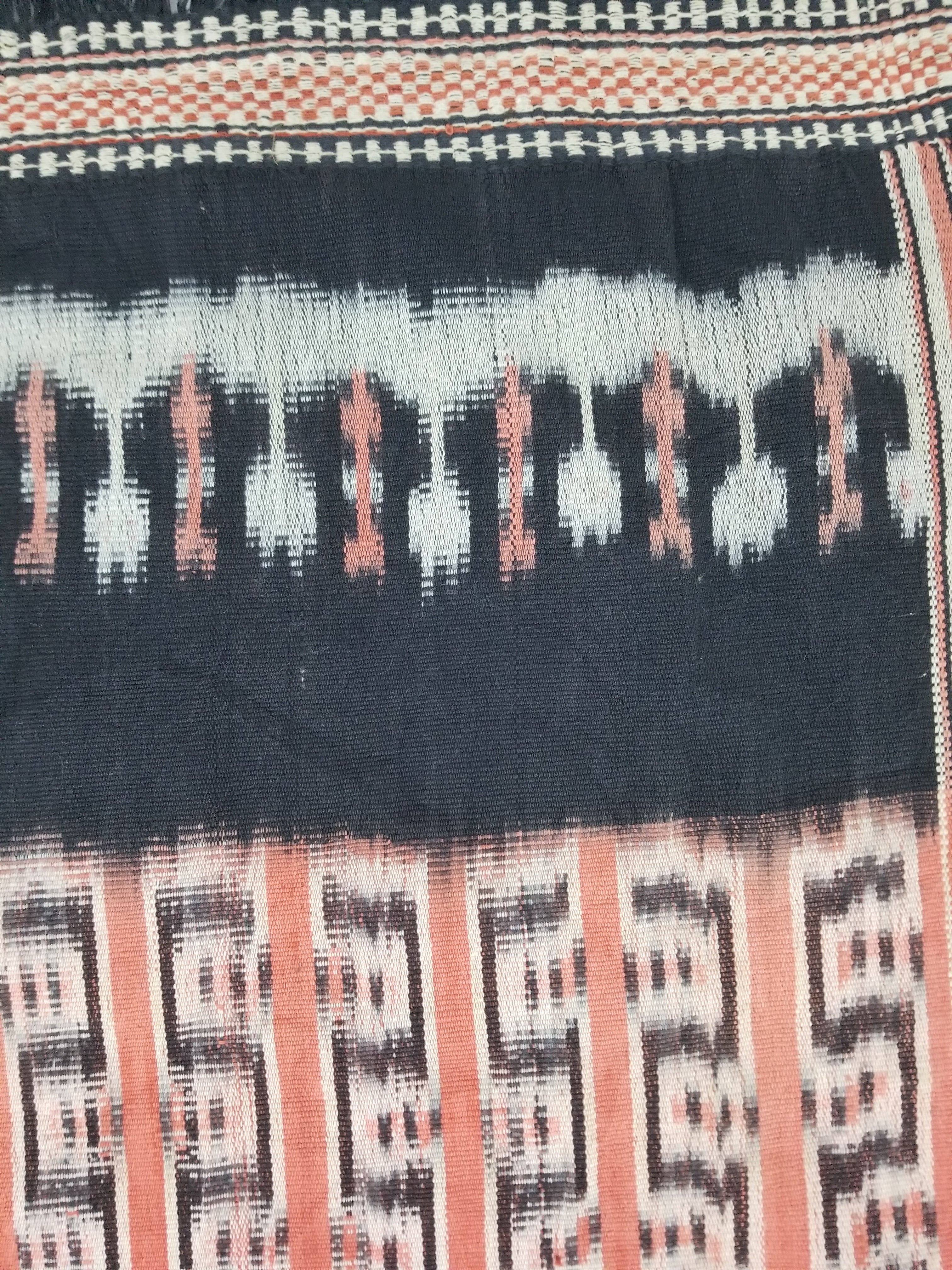 Antique Traditional Handwoven Indonesian Sumba Ikat Tapestry 225x99cm