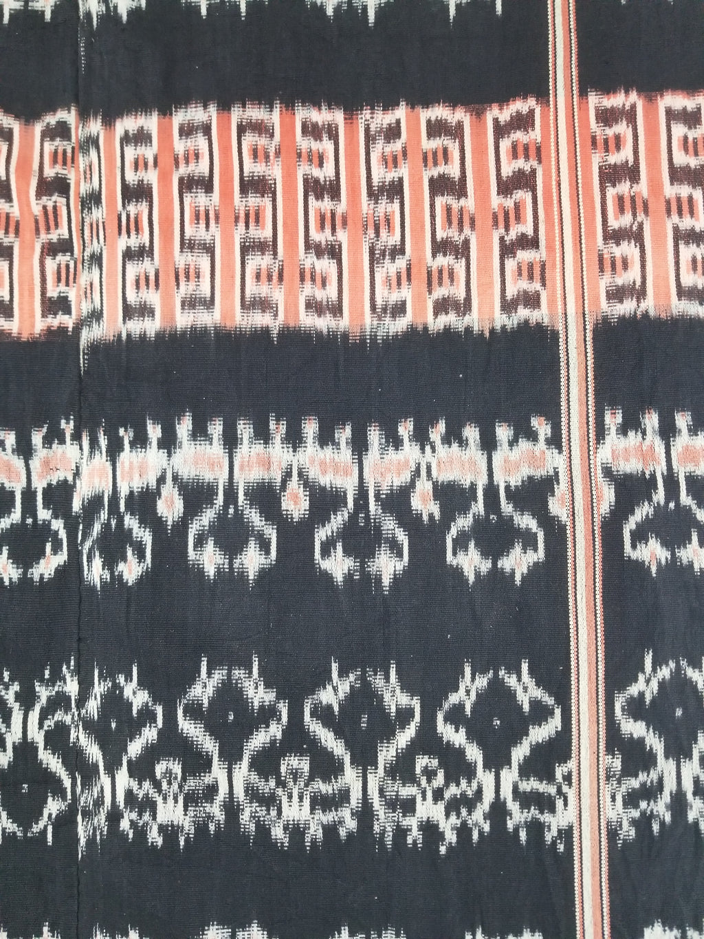 Antique Traditional Handwoven Indonesian Sumba Ikat Tapestry 225x99cm