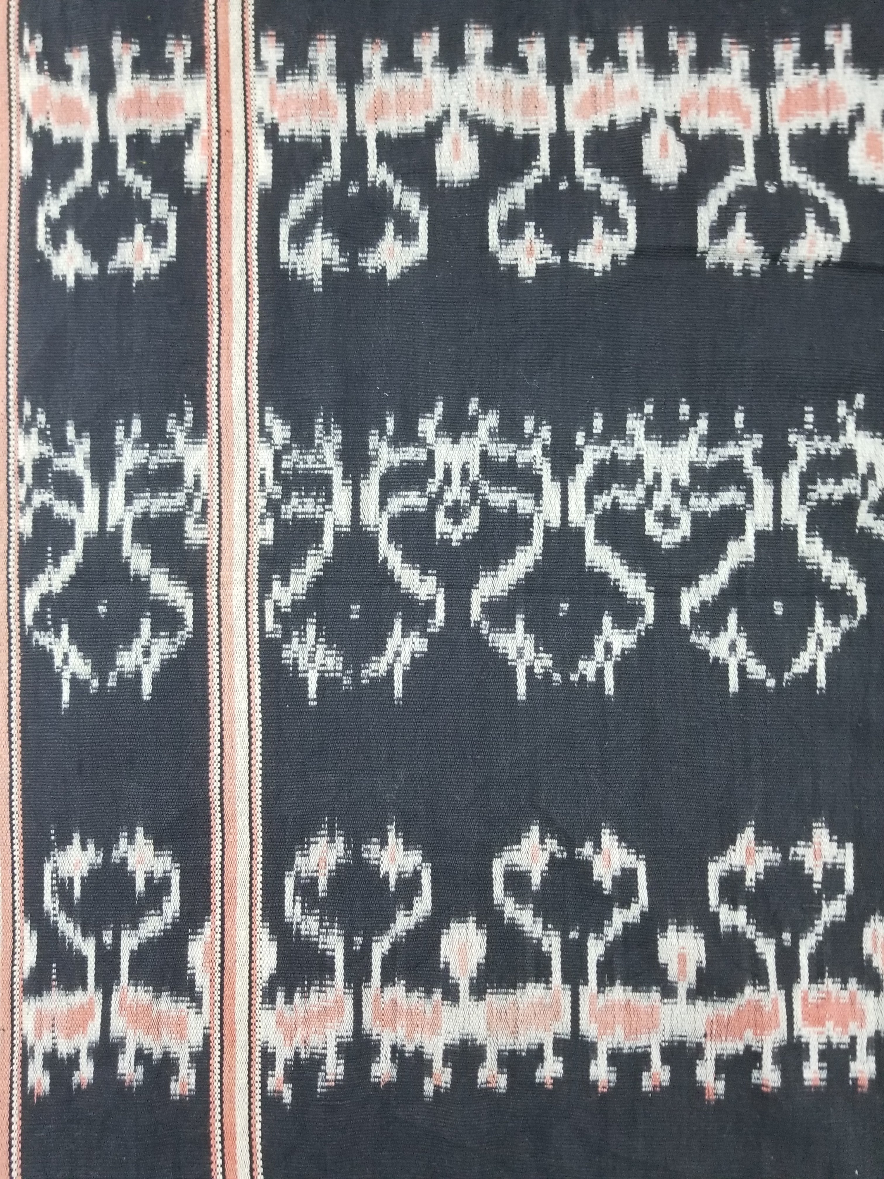 Antique Traditional Handwoven Indonesian Sumba Ikat Tapestry 225x99cm