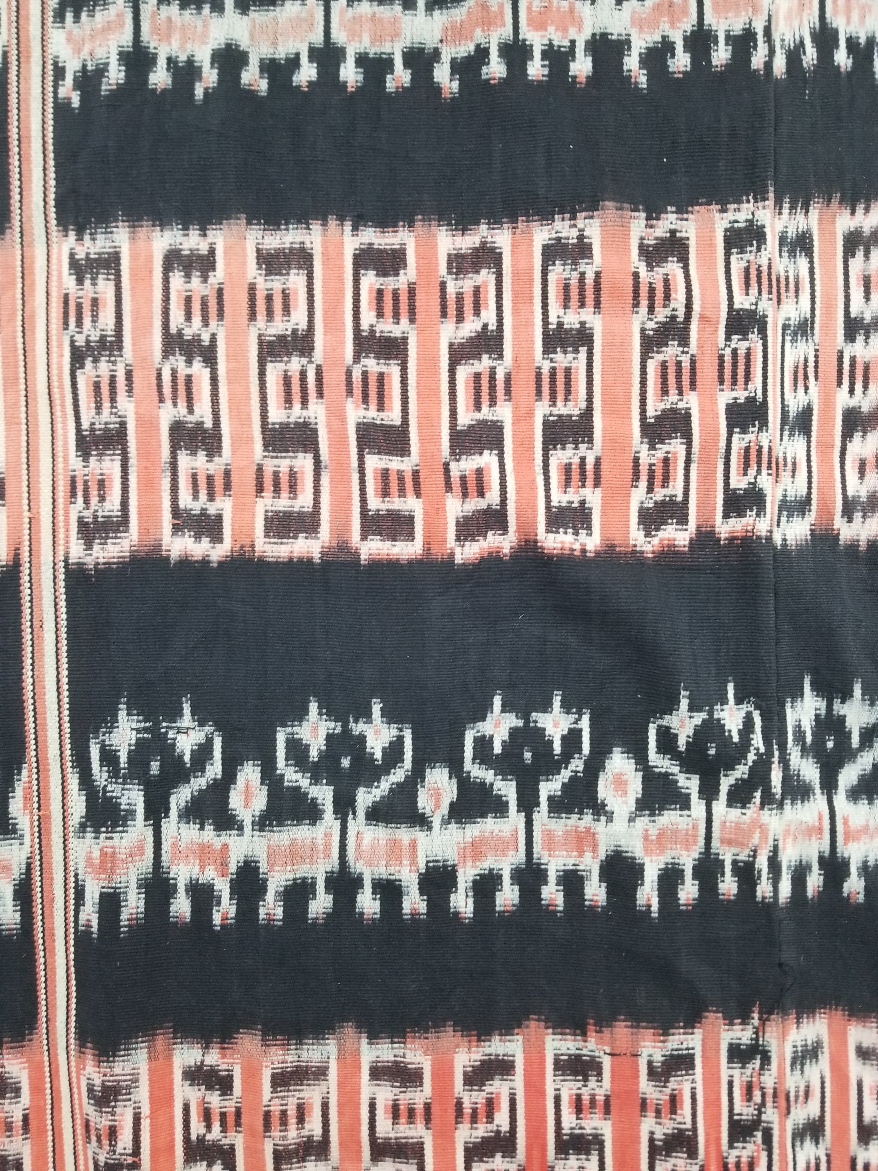 Antique Traditional Handwoven Indonesian Sumba Ikat Tapestry 225x99cm