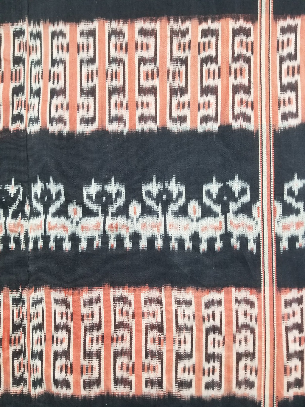 Antique Traditional Handwoven Indonesian Sumba Ikat Tapestry 225x99cm
