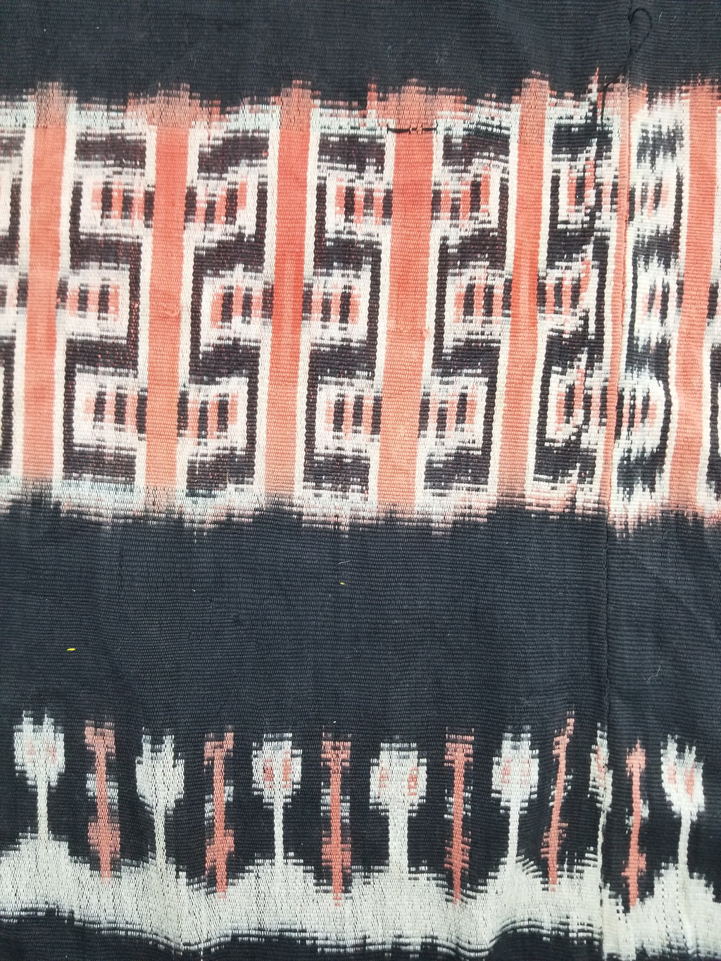 Antique Traditional Handwoven Indonesian Sumba Ikat Tapestry 225x99cm
