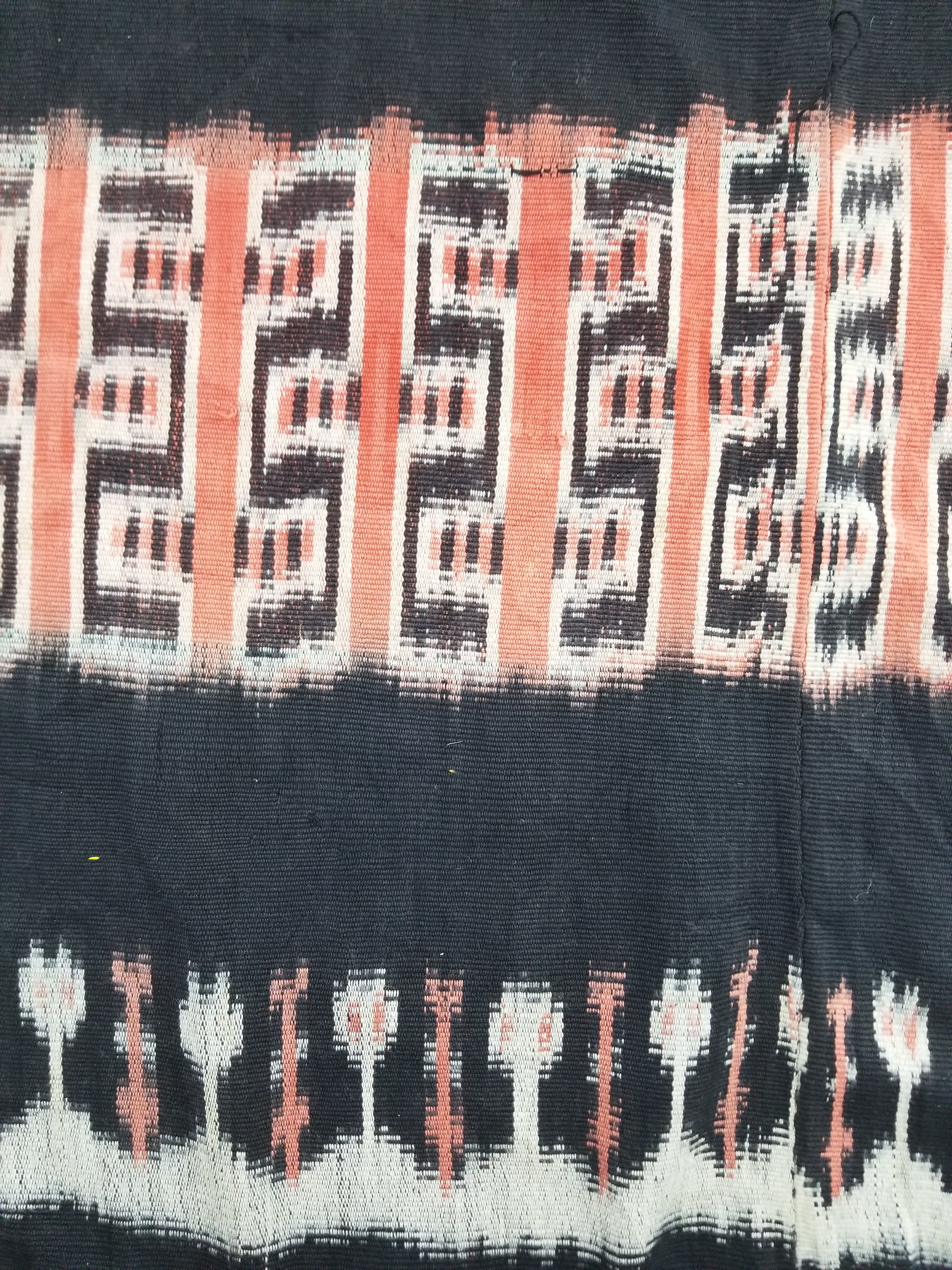 Antique Traditional Handwoven Indonesian Sumba Ikat Tapestry 225x99cm
