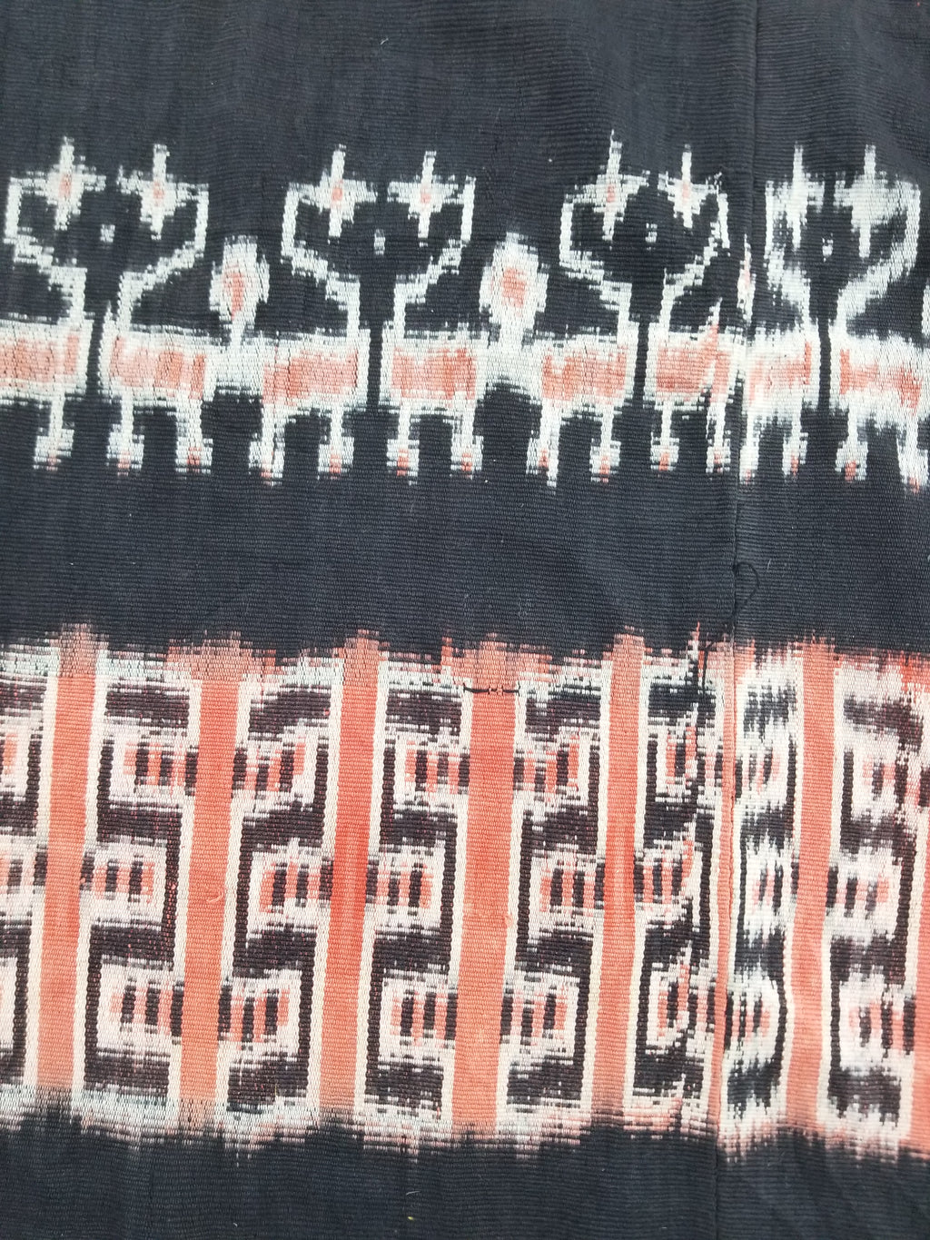 Antique Traditional Handwoven Indonesian Sumba Ikat Tapestry 225x99cm