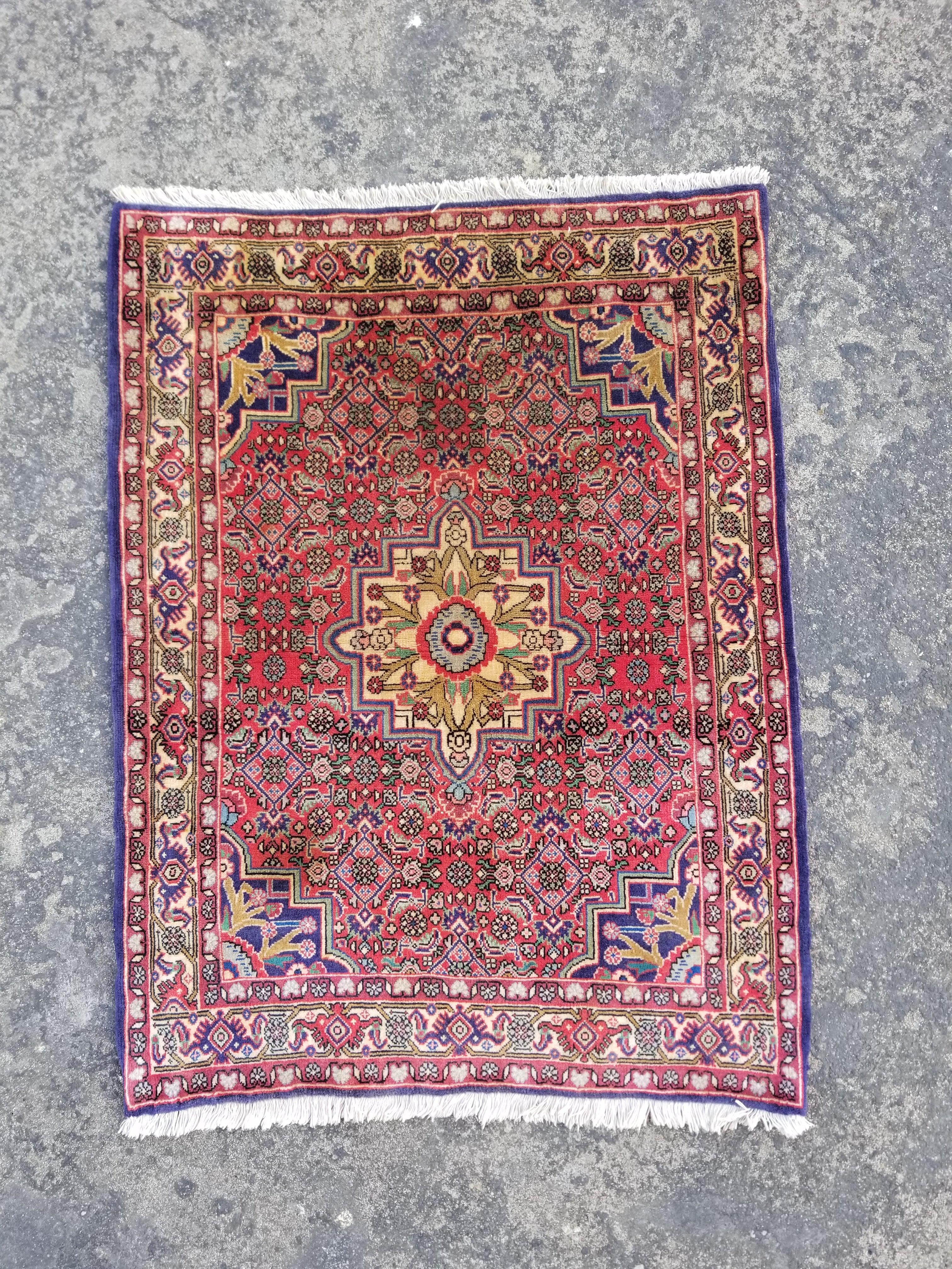 Vintage Traditional Handmade Kazak Style Wool Multicolor Runner Rug 358x78cm