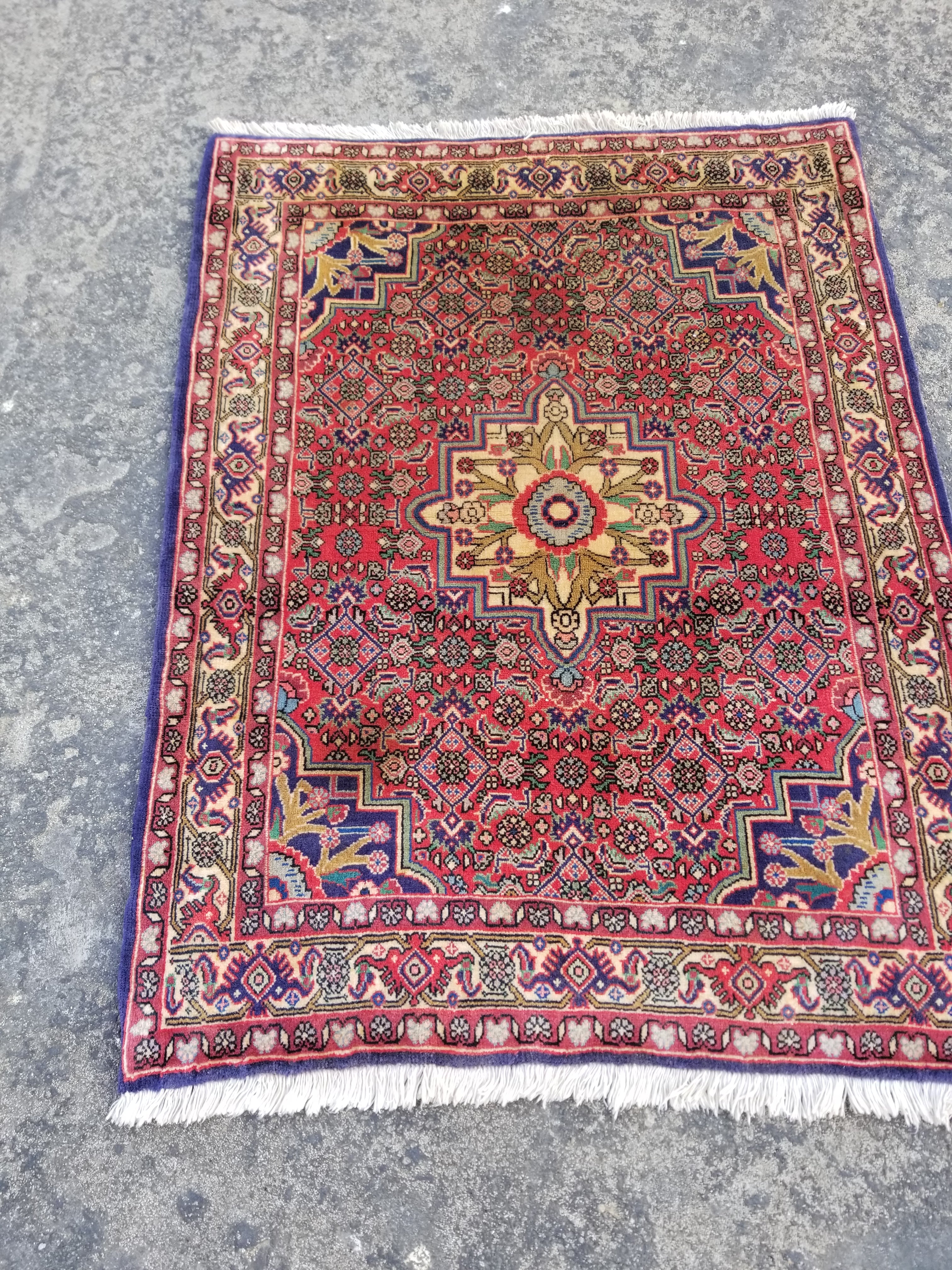 Vintage Traditional Handmade Kazak Style Wool Multicolor Runner Rug 358x78cm