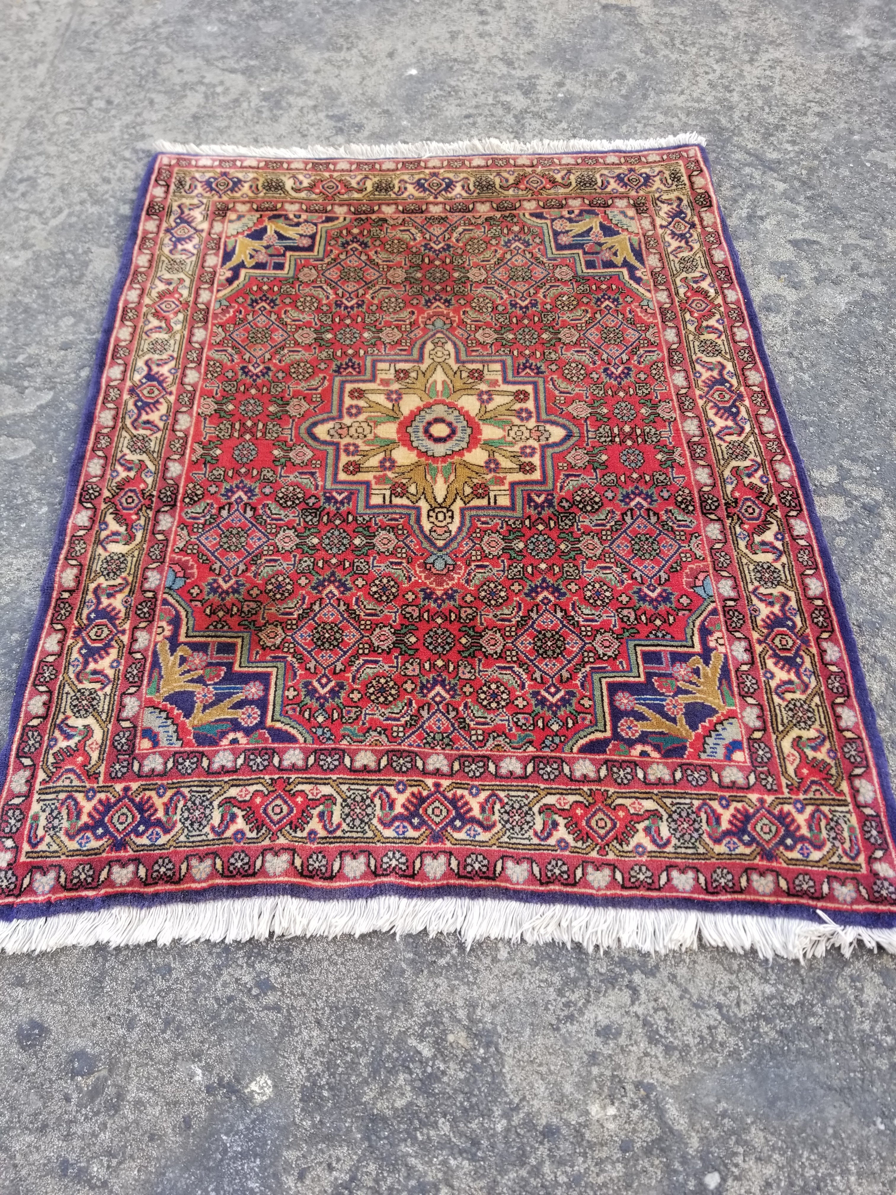 Vintage Traditional Handmade Kazak Style Wool Multicolor Runner Rug 358x78cm