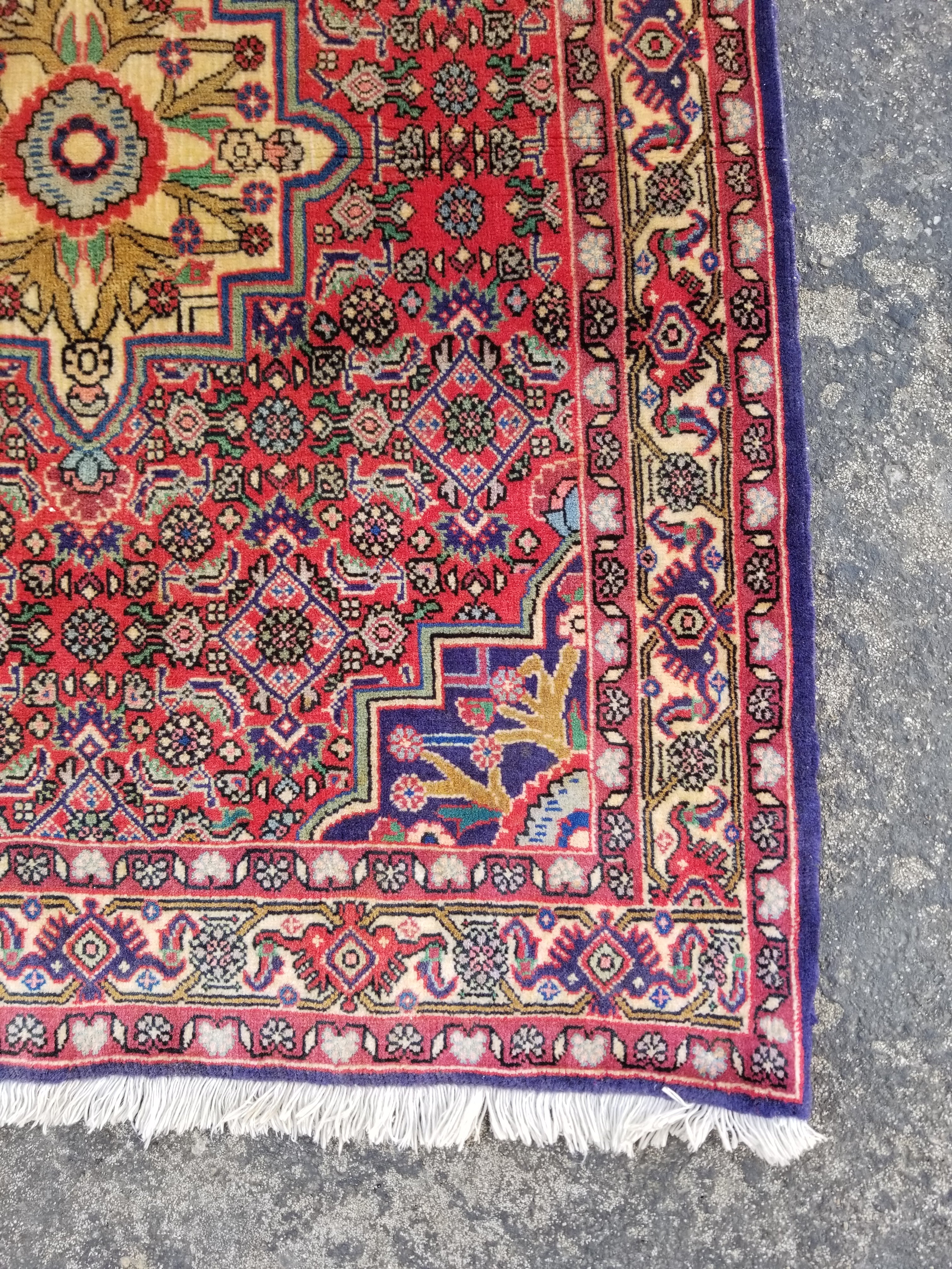 Vintage Traditional Handmade Kazak Style Wool Multicolor Runner Rug 358x78cm