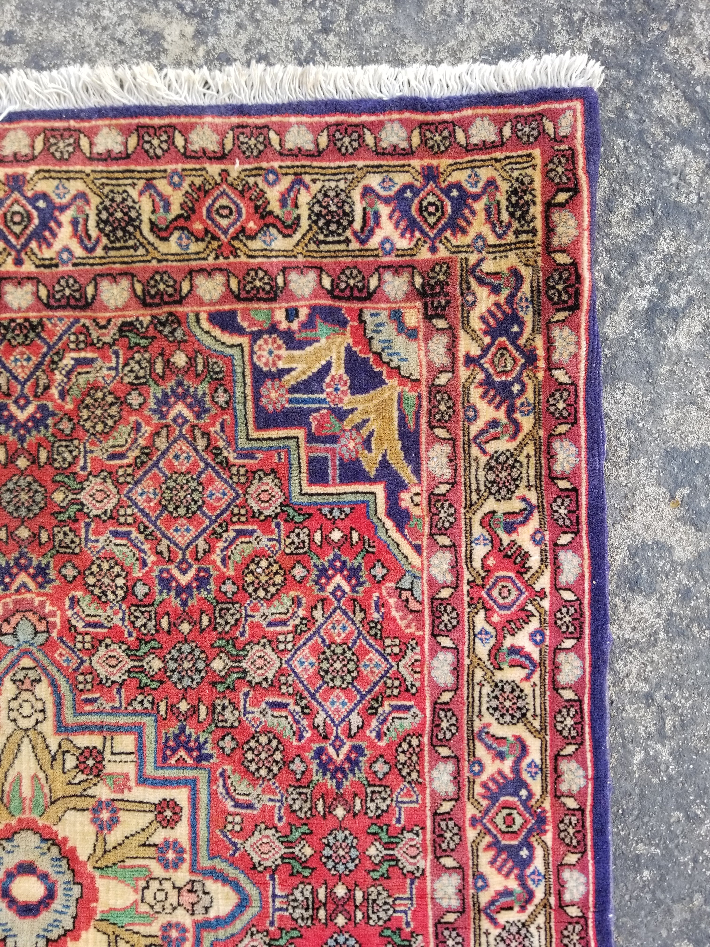 Vintage Traditional Handmade Kazak Style Wool Multicolor Runner Rug 358x78cm