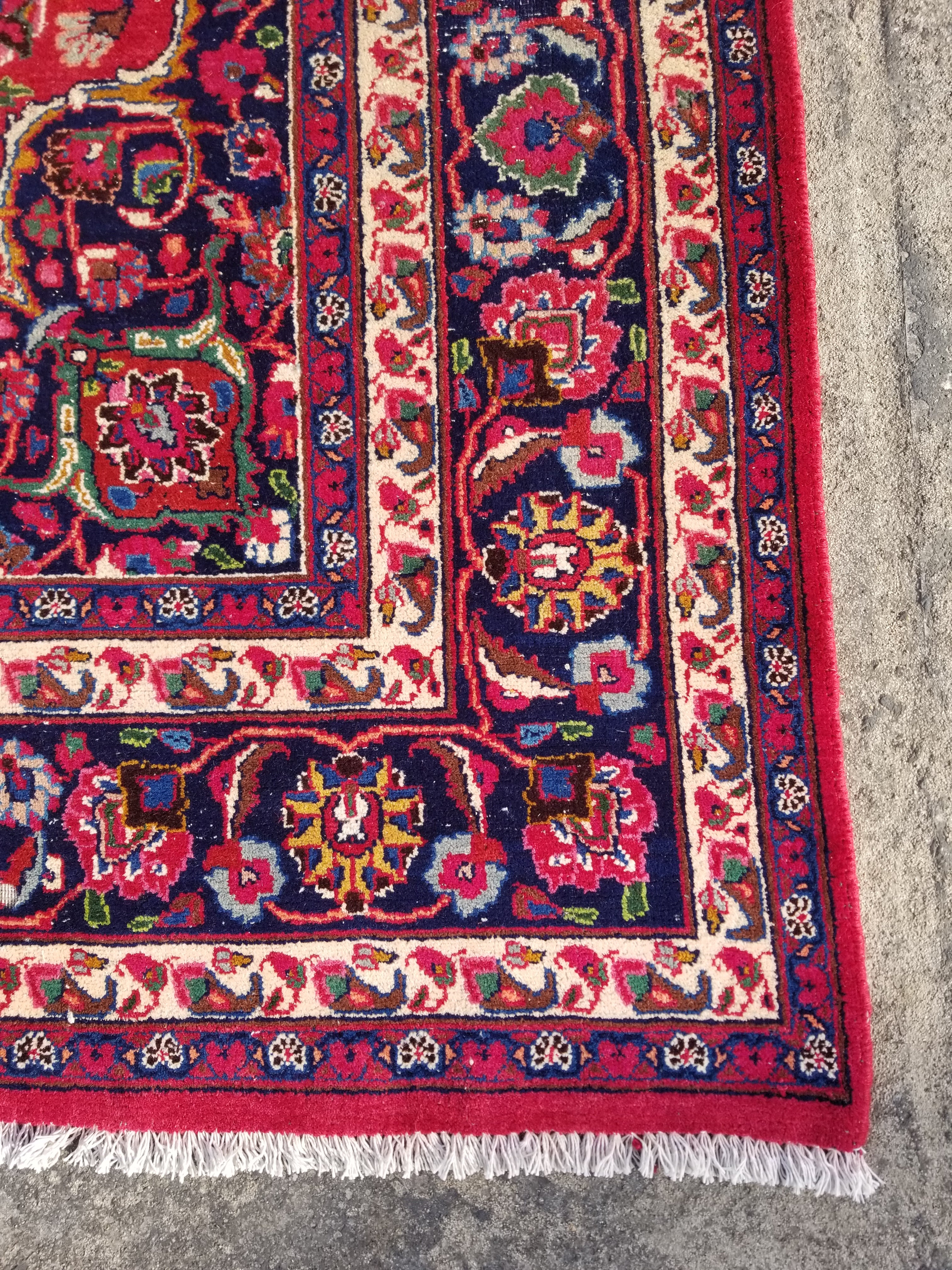 Vintage Traditional Handmade Oriental Wool Multicolor Rug 297x198cm