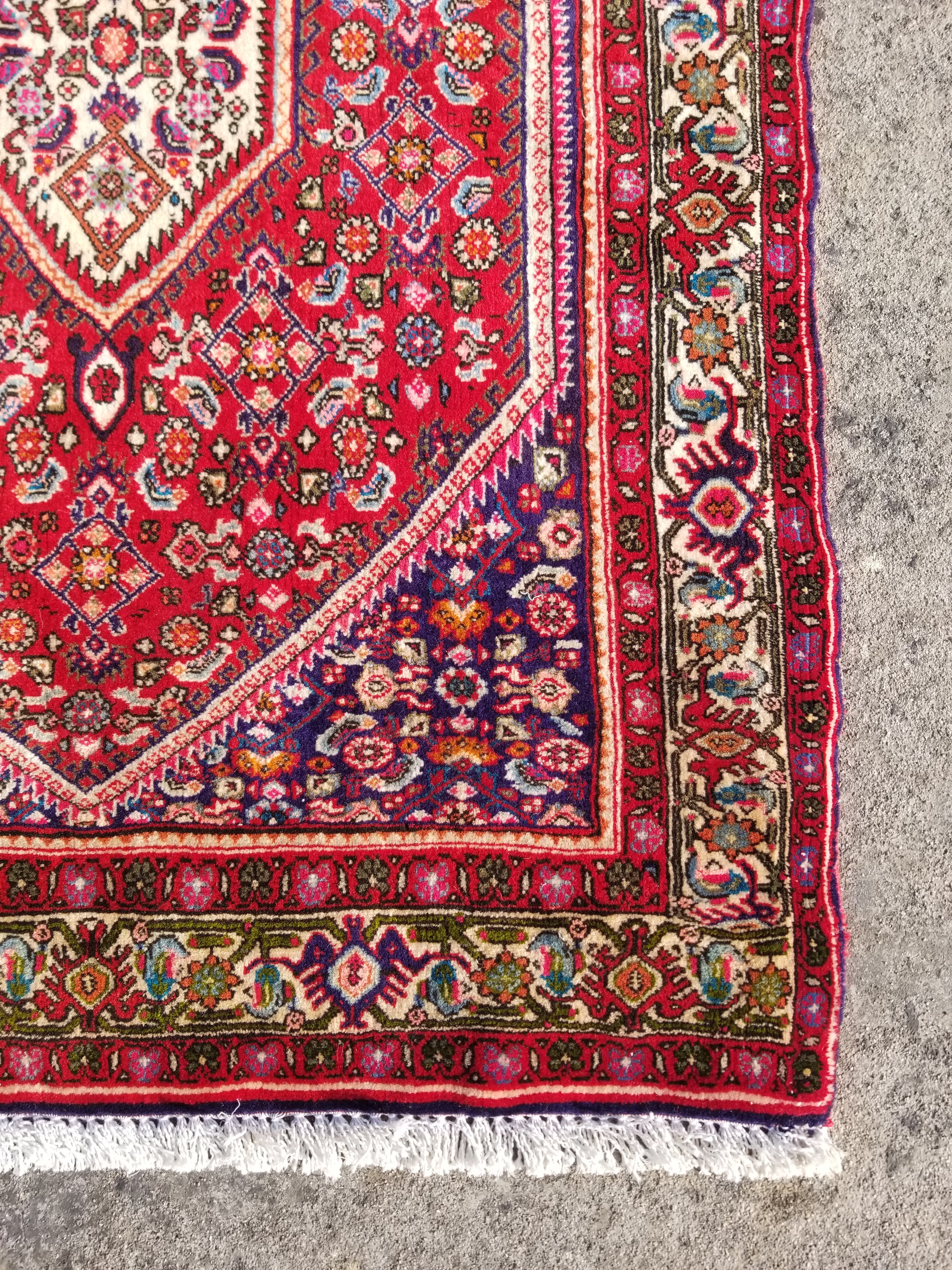 Vintage Traditional Handmade Oriental Wool Multicolor Rug 121x78cm