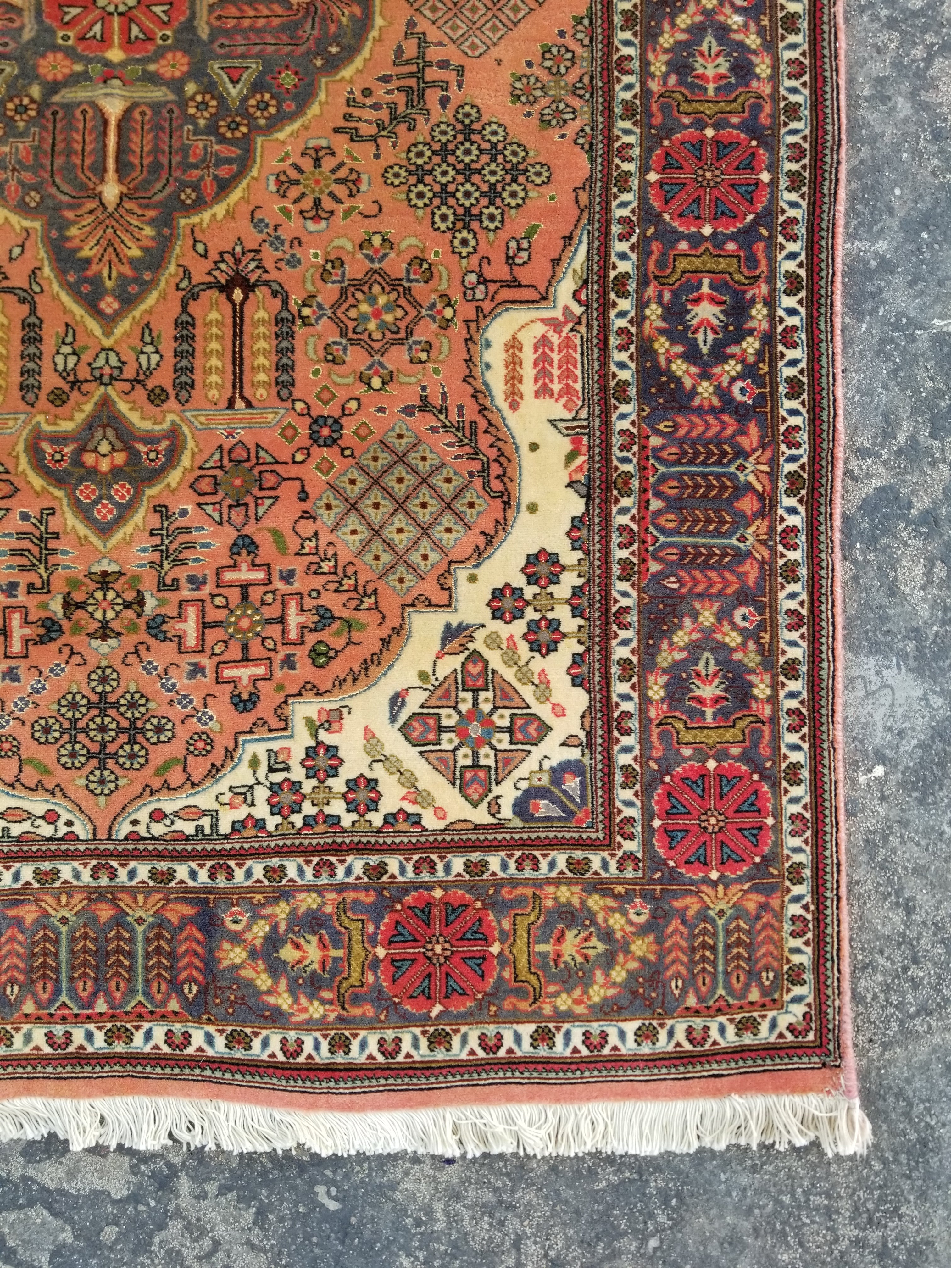 Vintage Traditional Handmade Oriental Wool Multicolor Rug 144x101cm