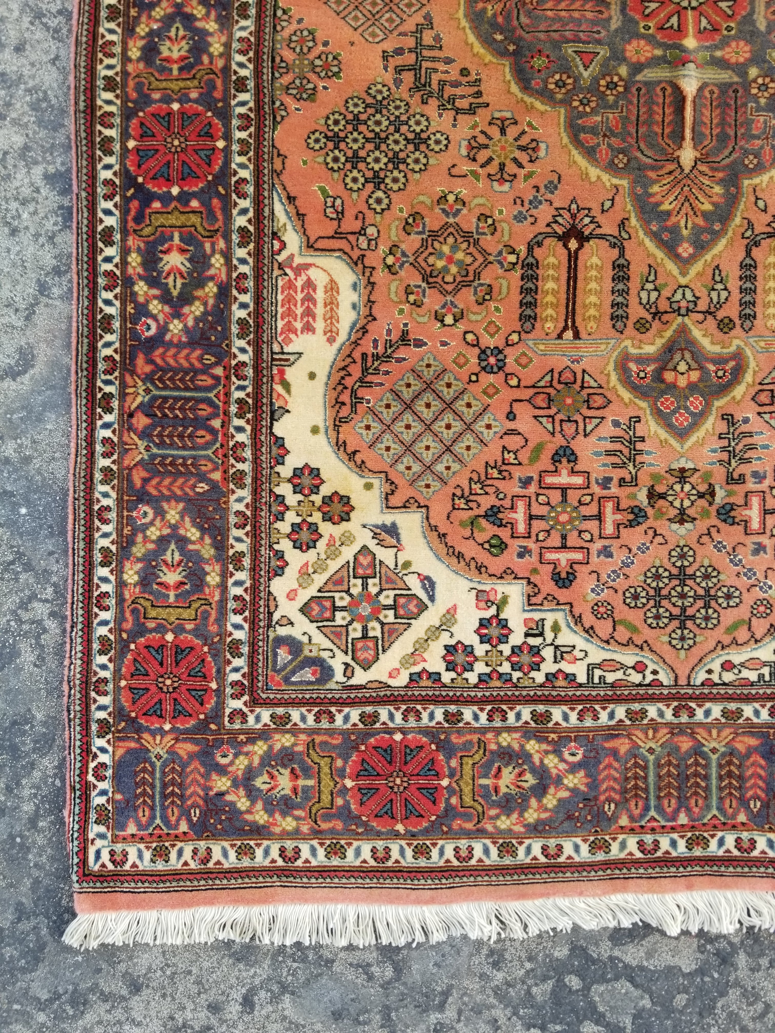 Vintage Traditional Handmade Oriental Wool Multicolor Rug 144x101cm