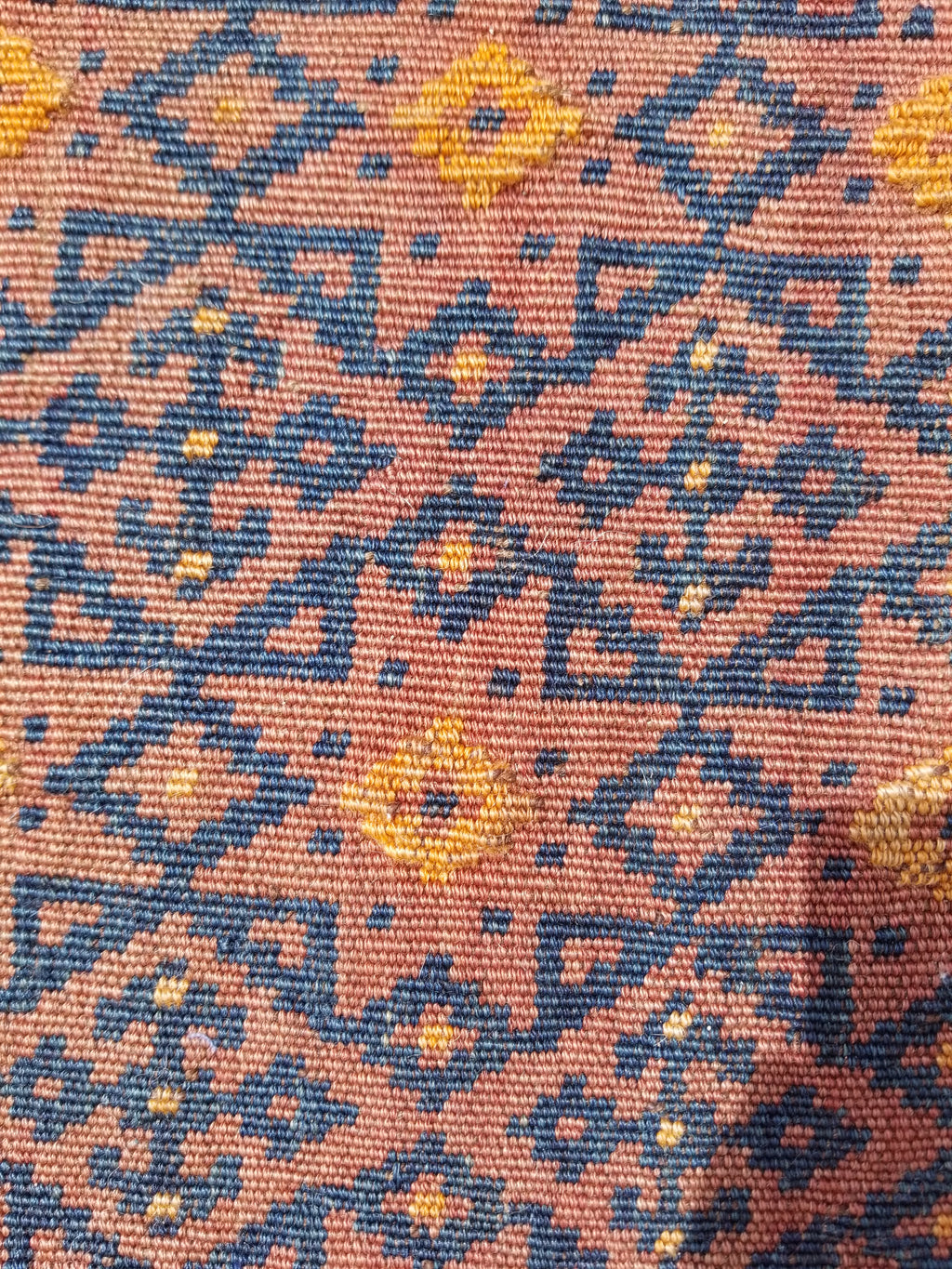 Antique Traditional Handmade Afghan Wool Multicolor Kilim 91x48cm