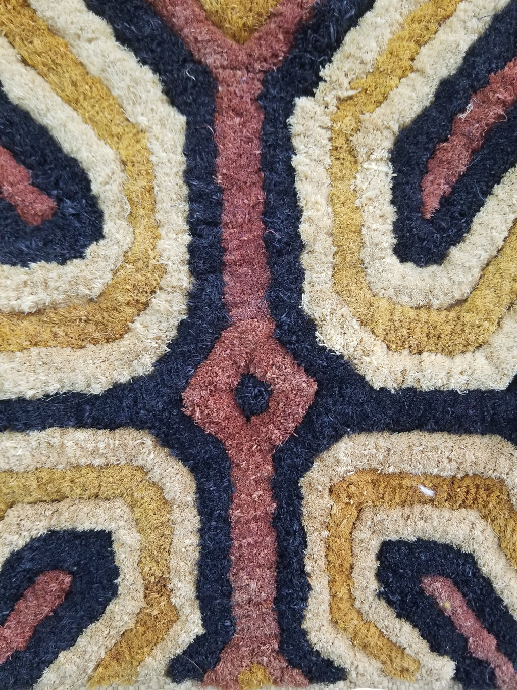 Vintage African Handwoven Kuba Cloth Raffia Textile Panel 153x34cm