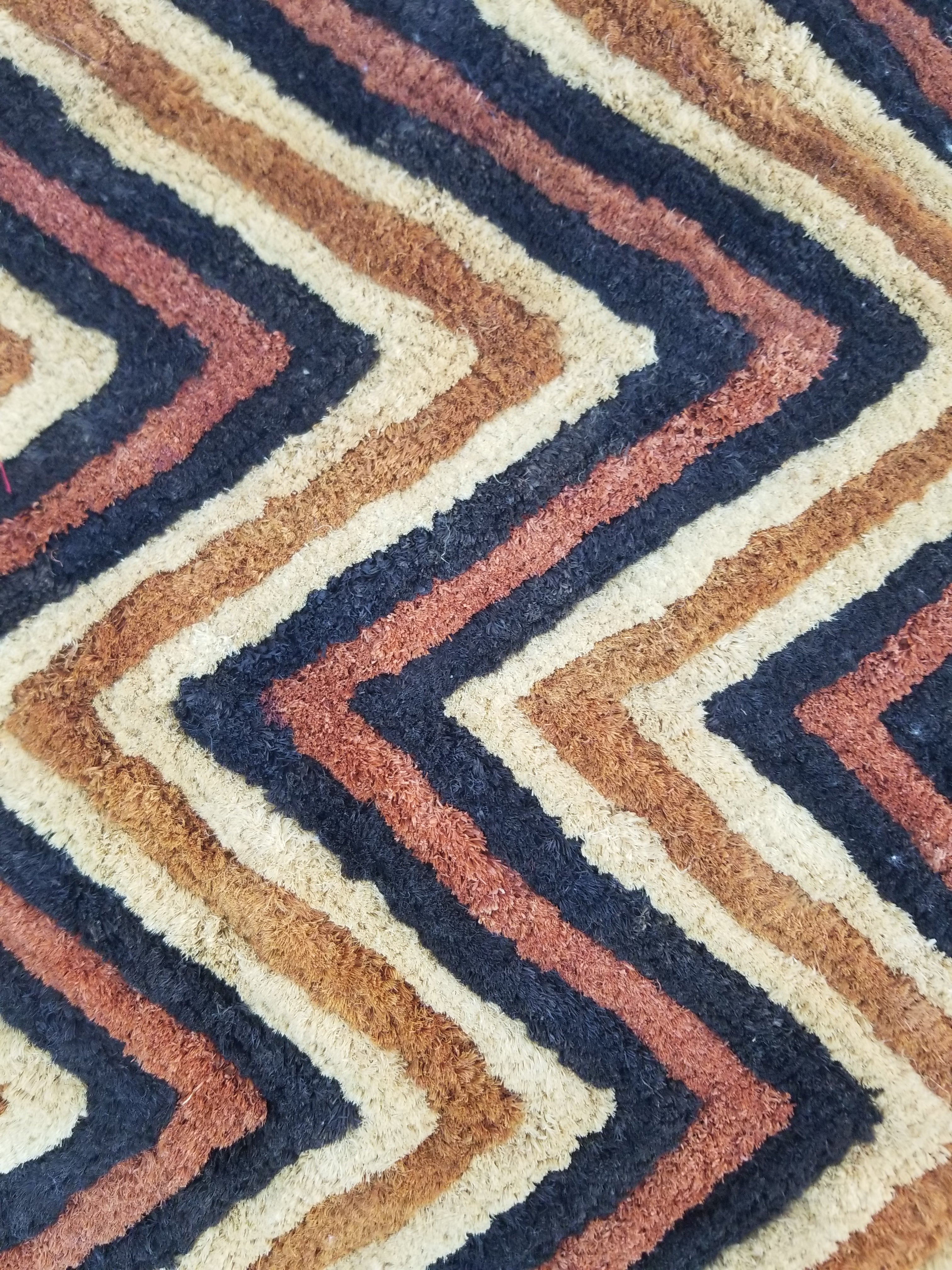 Vintage African Handwoven Kuba Cloth Raffia Textile Panel 140x33cm
