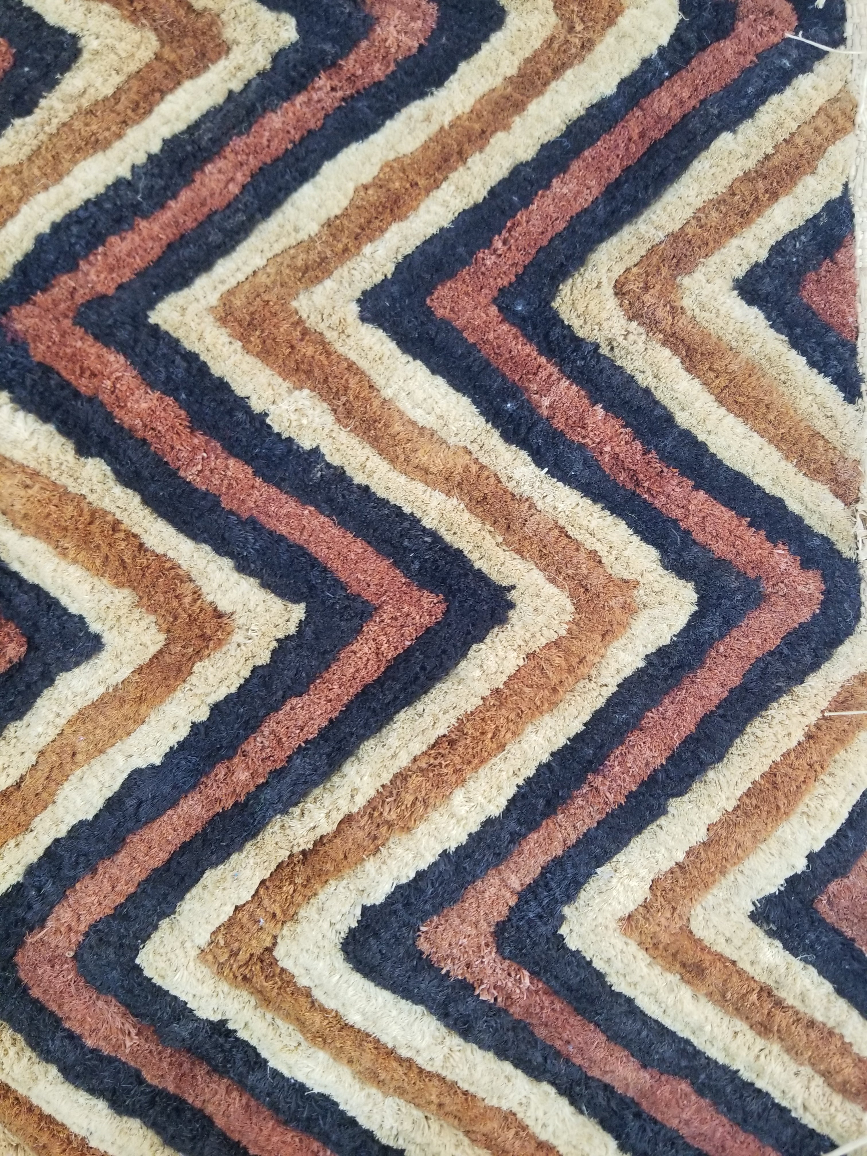 Vintage African Handwoven Kuba Cloth Raffia Textile Panel 140x33cm