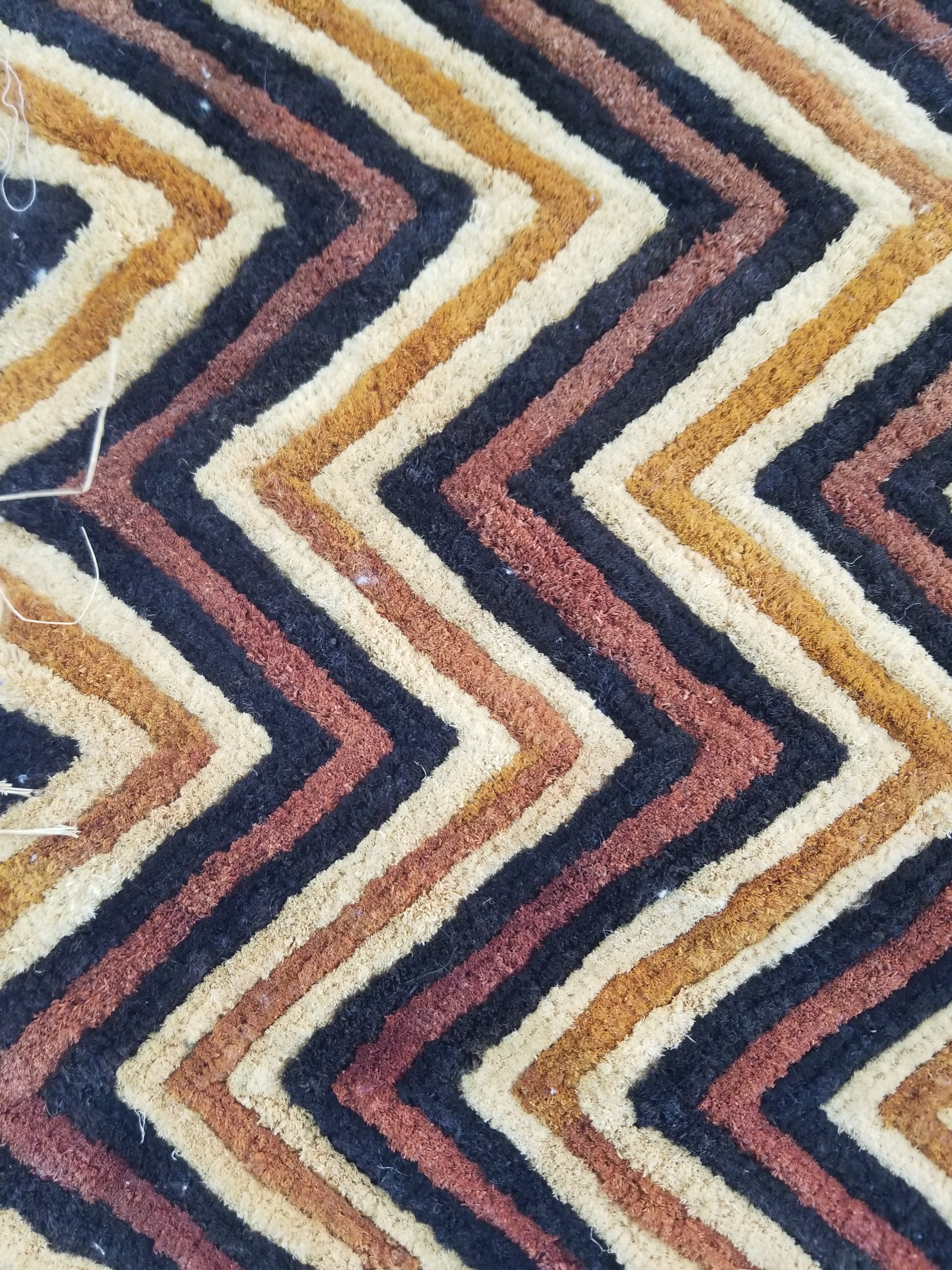 Vintage African Handwoven Kuba Cloth Raffia Textile Panel 140x33cm