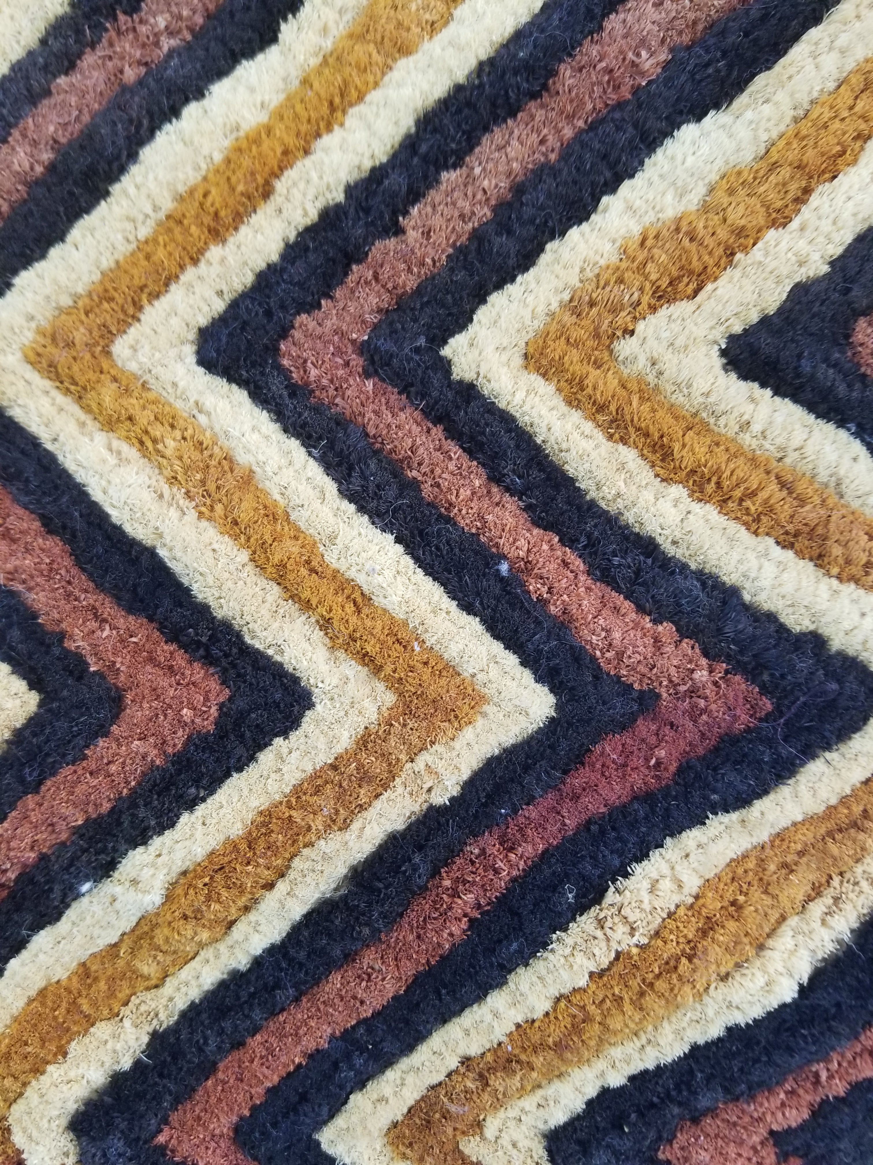 Vintage African Handwoven Kuba Cloth Raffia Textile Panel 140x33cm
