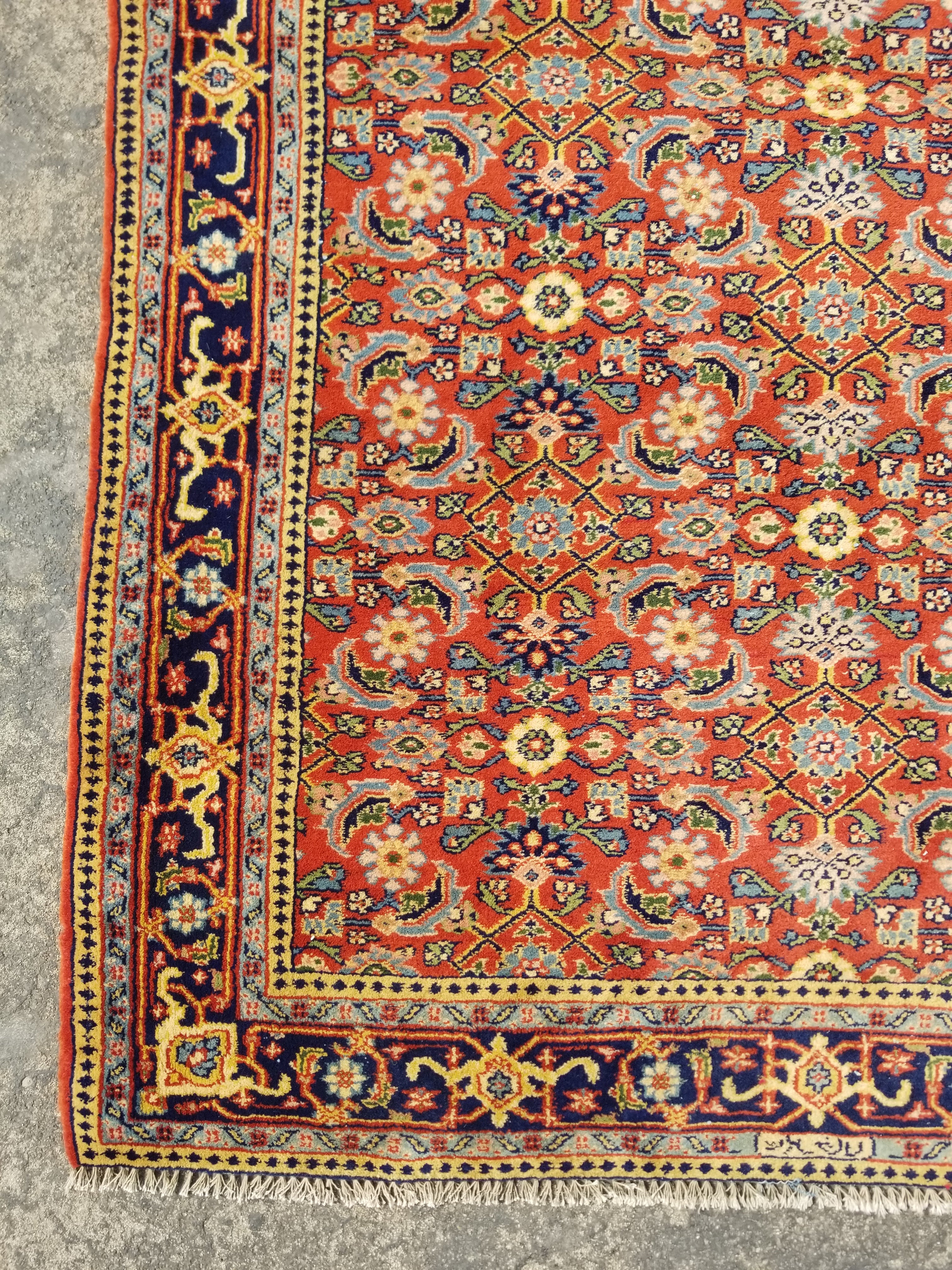 Vintage Traditional Handmade Ghashghai Style Wool Multicolor Rug 164x109cm