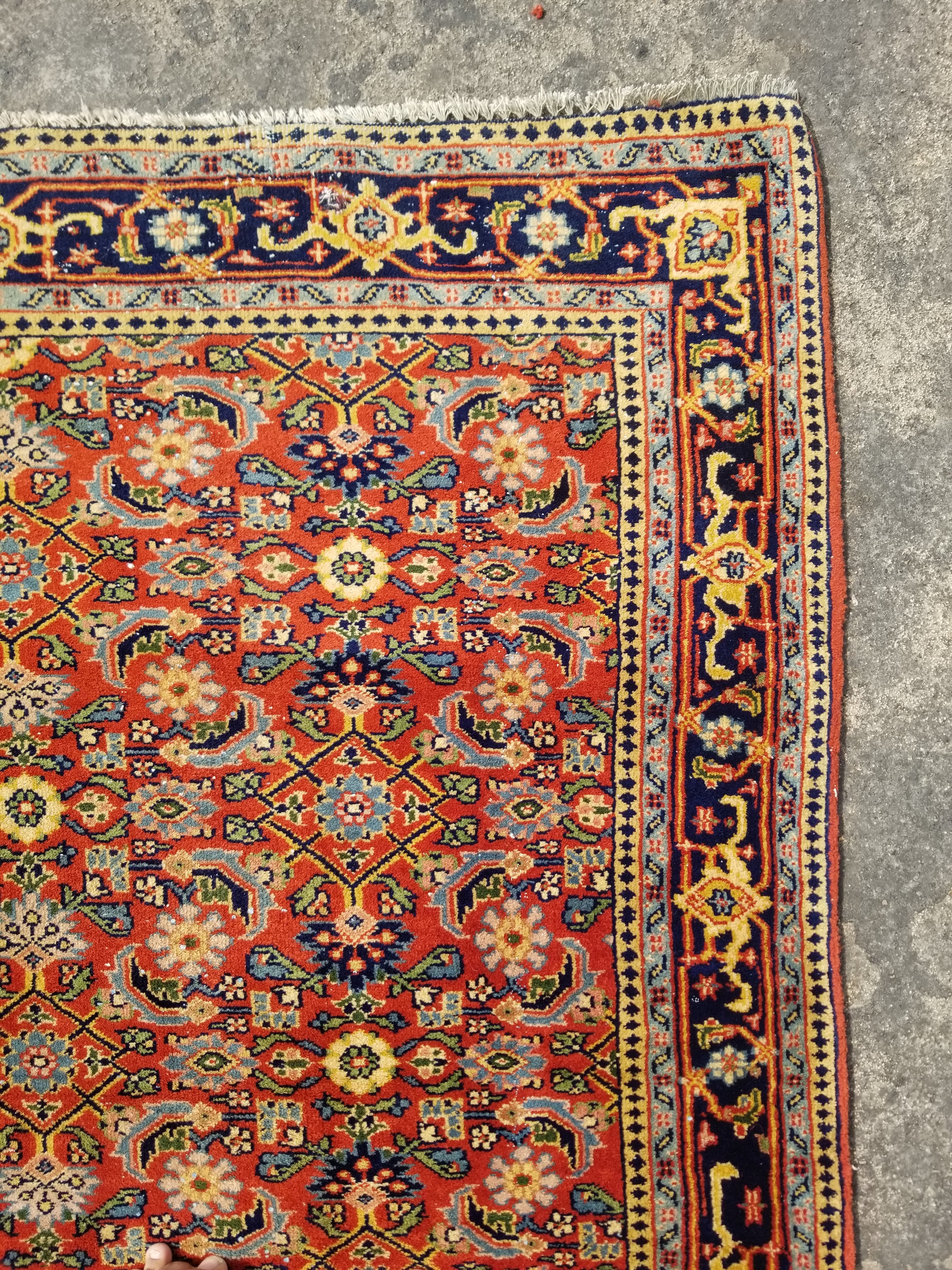 Vintage Traditional Handmade Ghashghai Style Wool Multicolor Rug 164x109cm