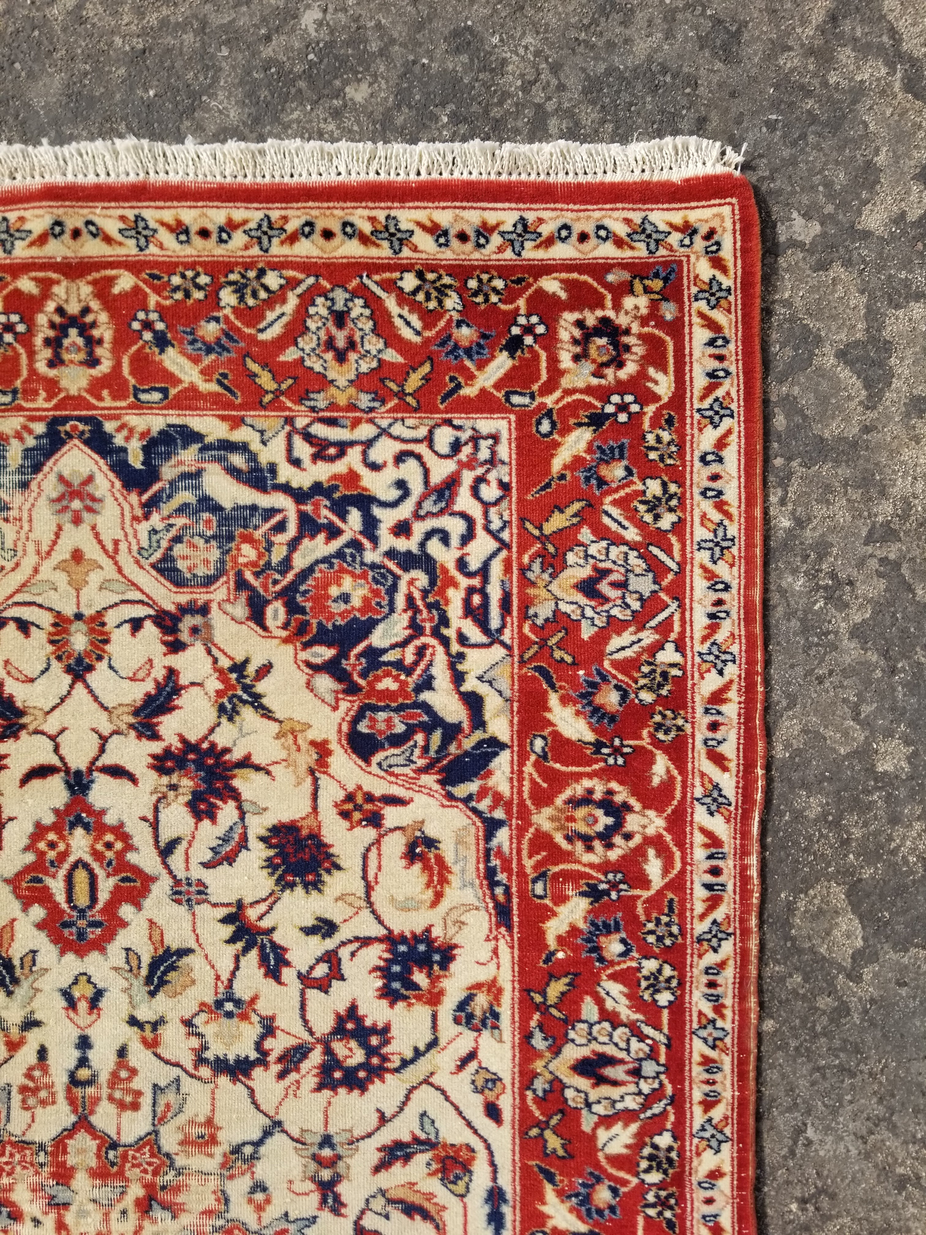 Distressed Vintage Traditional Handmade Oriental Wool Multicolor Rug 152x91cm