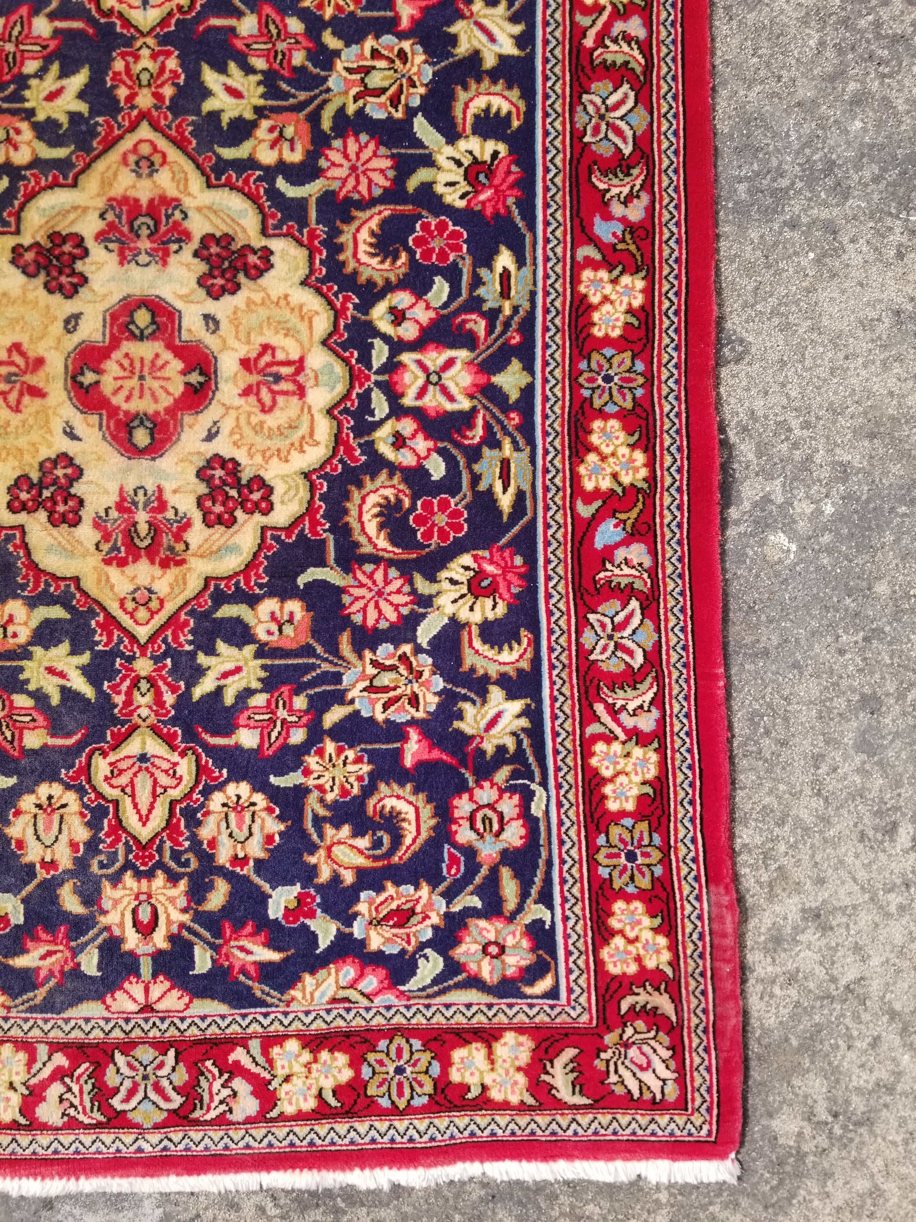 Vintage Traditional Handmade Oriental Wool Multicolor Runner Rug 195x79cm