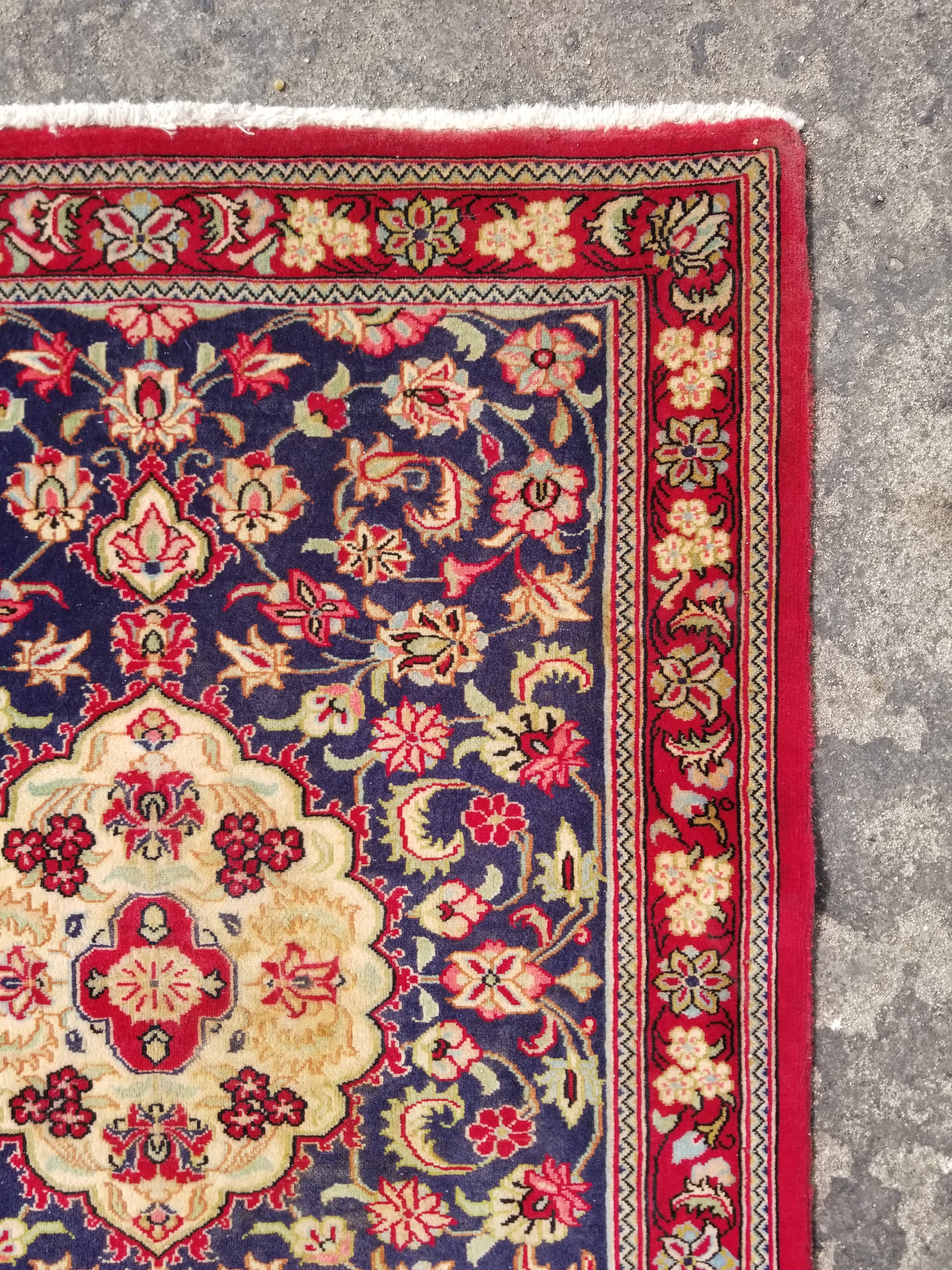 Vintage Traditional Handmade Oriental Wool Multicolor Runner Rug 195x79cm