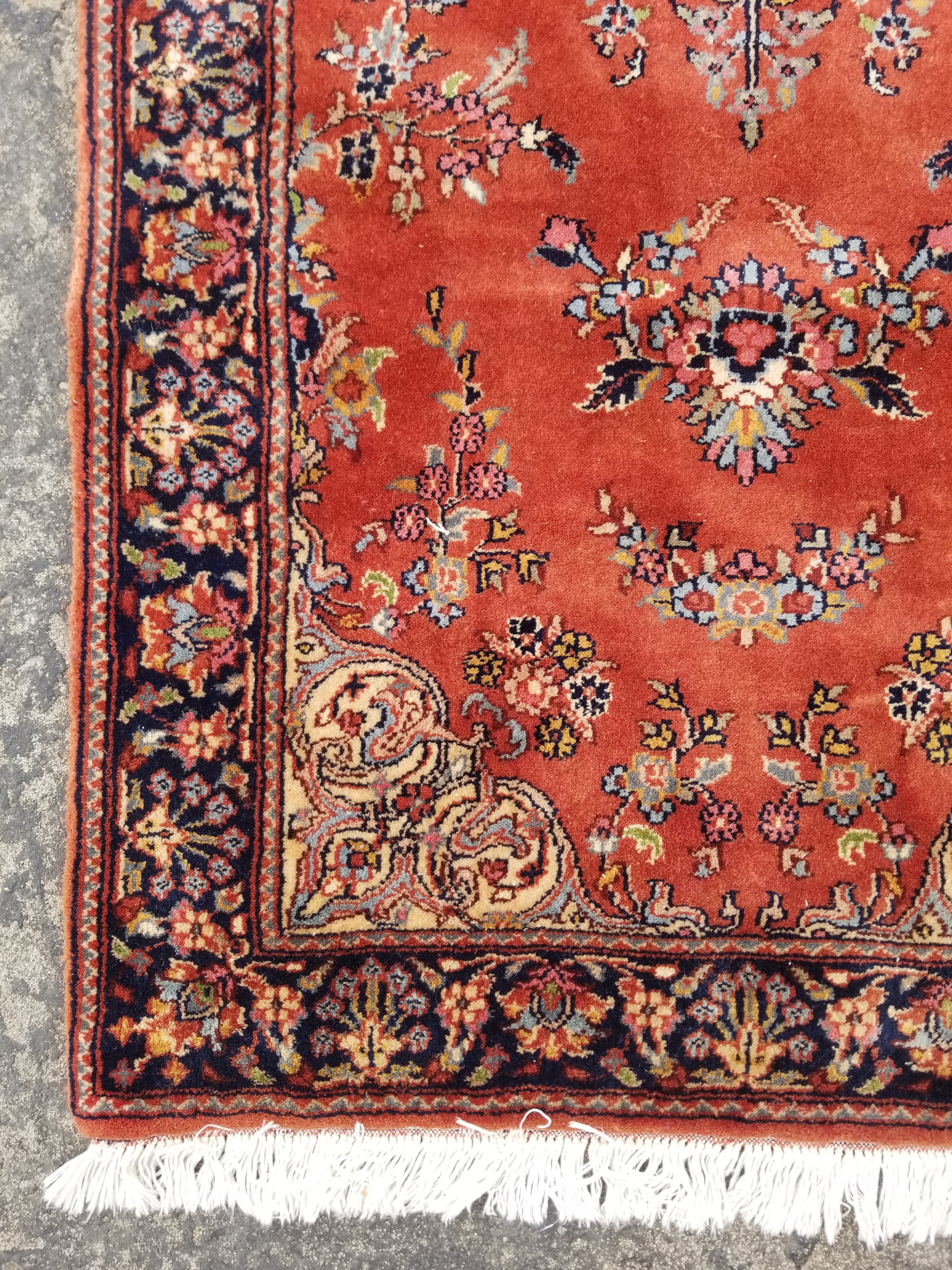 Vintage Traditional Handmade Oriental Wool Multicolor Runner Rug 198x79cm