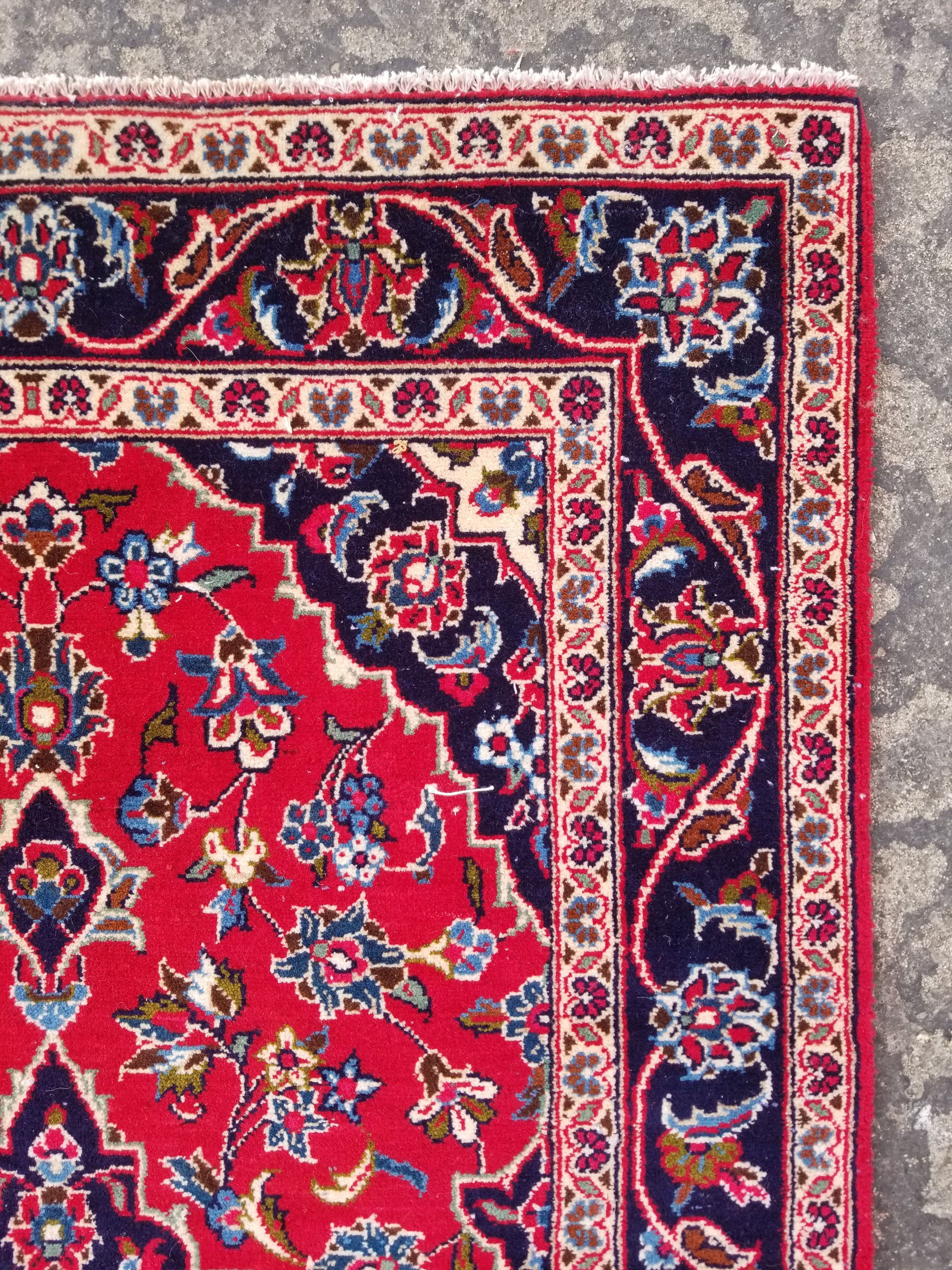 Vintage Traditional Handmade Oriental Wool Multicolor Rug 158x98cm