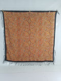 Vintage Traditional Printed Kashmiri Paisley Shawl 158x155cm