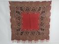 Vintage Traditional Printed Kashmiri Style Paisley Wool Shawl 158x155cm