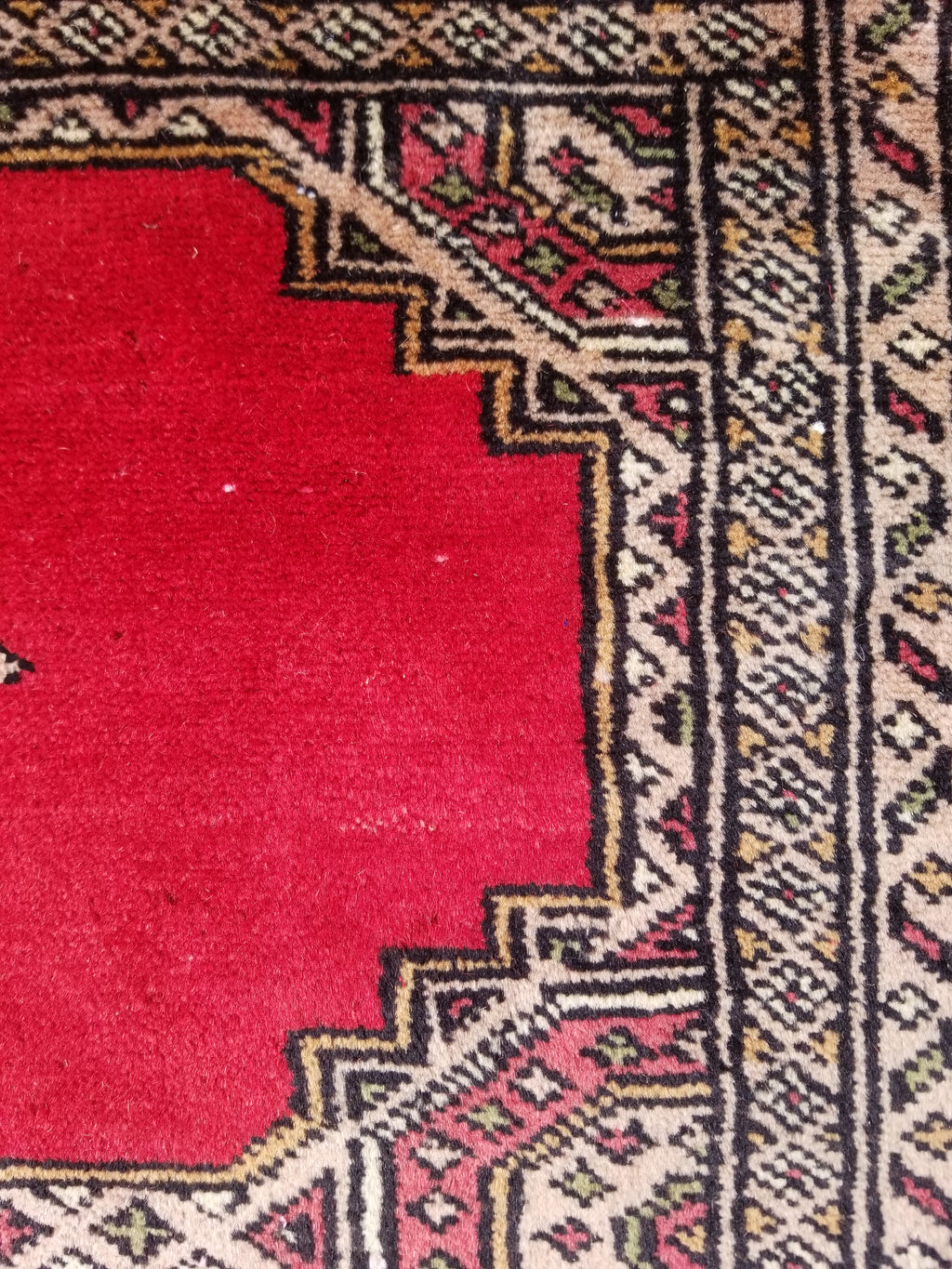 Vintage Traditional Handmade Pakistani Bokhara Style Wool Rug 238x170cm