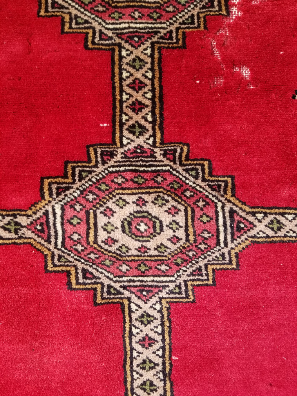 Vintage Traditional Handmade Pakistani Bokhara Style Wool Rug 238x170cm