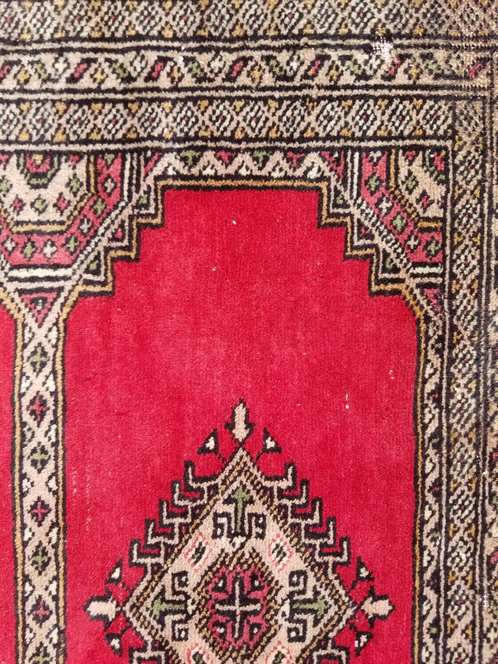 Vintage Traditional Handmade Pakistani Bokhara Style Wool Rug 238x170cm