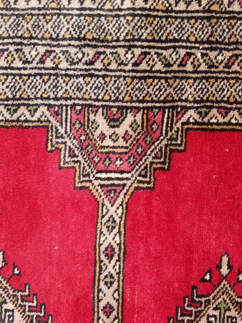 Vintage Traditional Handmade Pakistani Bokhara Style Wool Rug 238x170cm