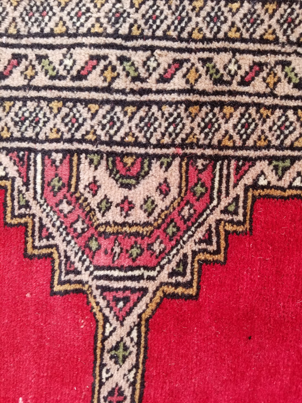 Vintage Traditional Handmade Pakistani Bokhara Style Wool Rug 238x170cm