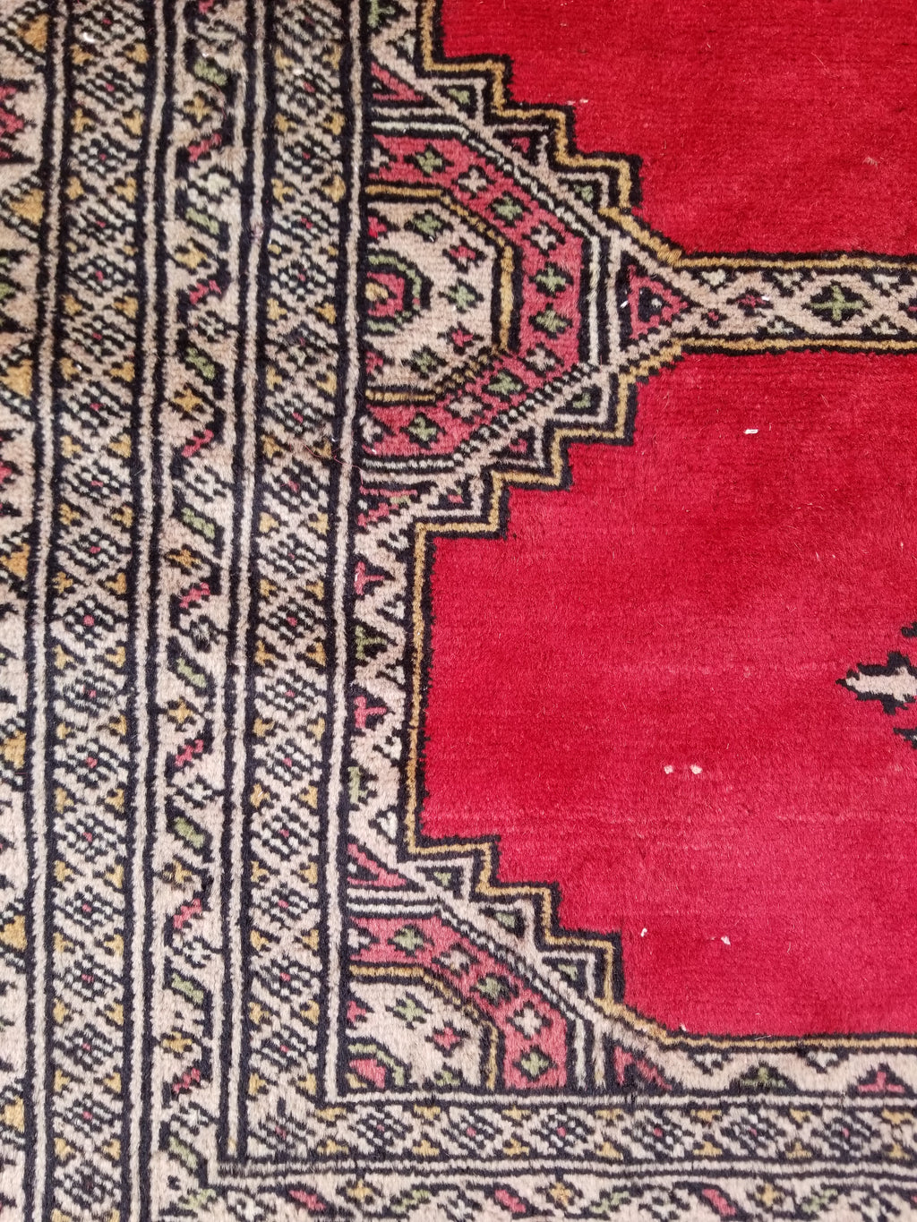 Vintage Traditional Handmade Pakistani Bokhara Style Wool Rug 238x170cm