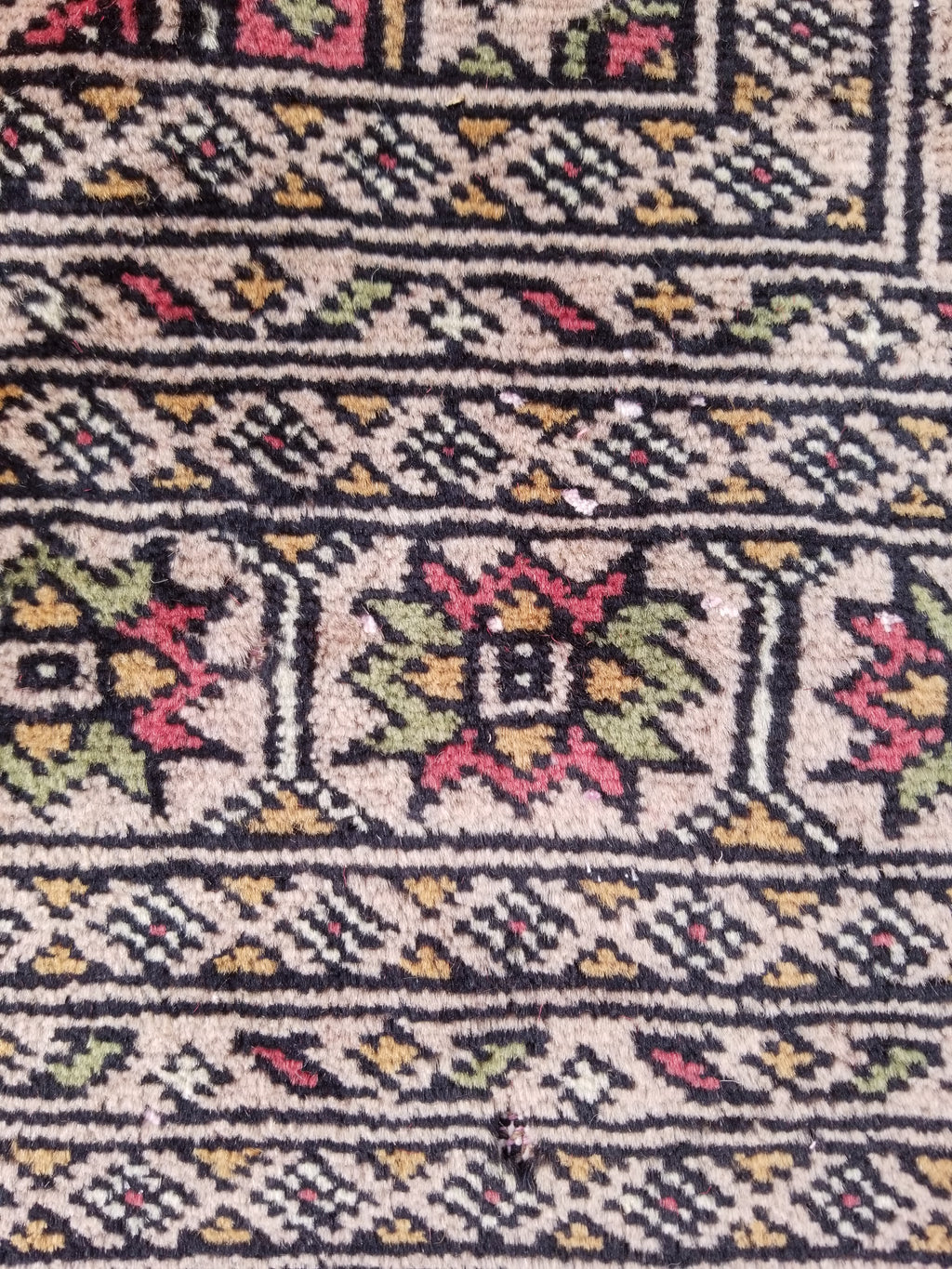 Vintage Traditional Handmade Pakistani Bokhara Style Wool Rug 238x170cm