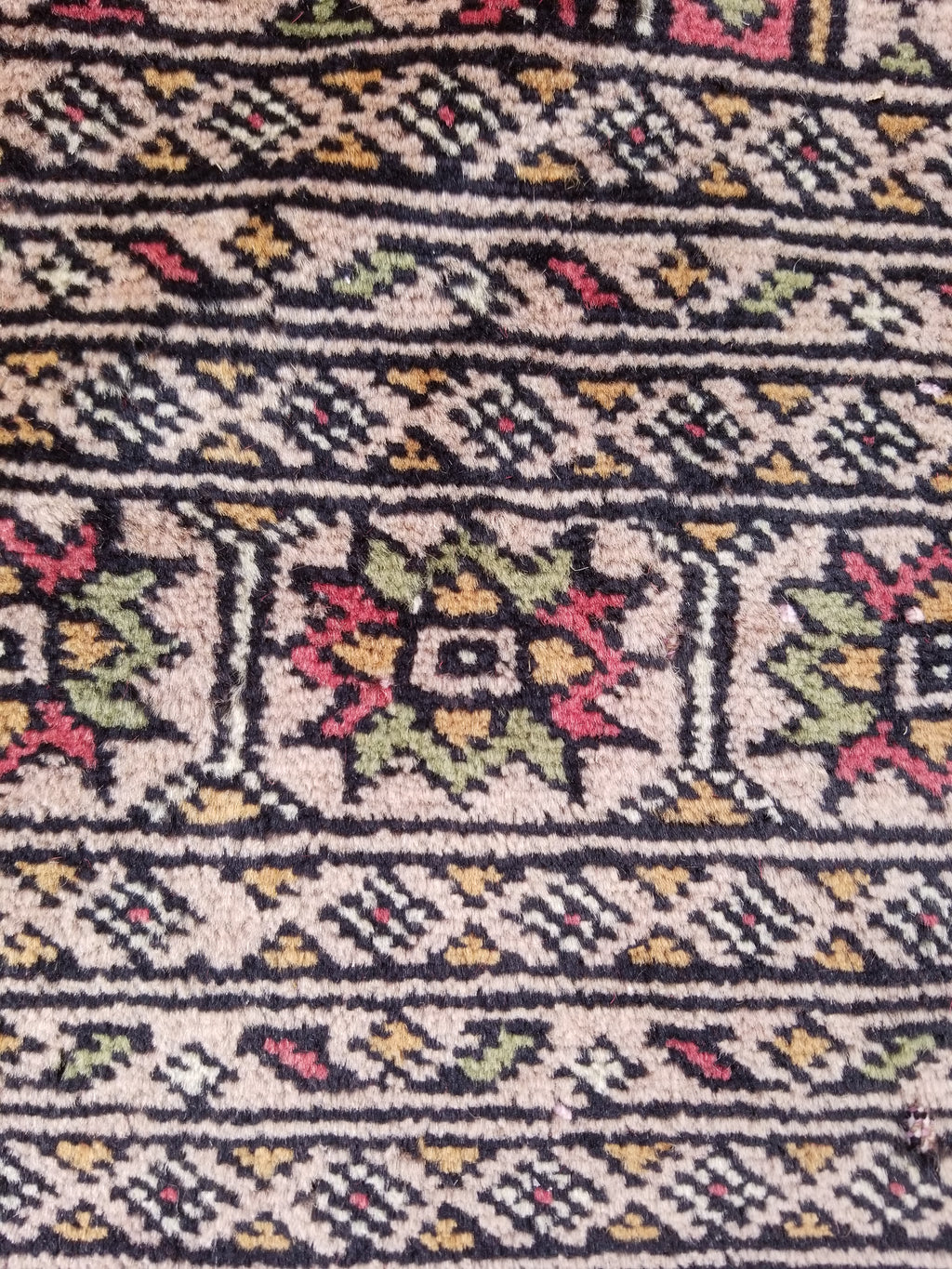 Vintage Traditional Handmade Pakistani Bokhara Style Wool Rug 238x170cm