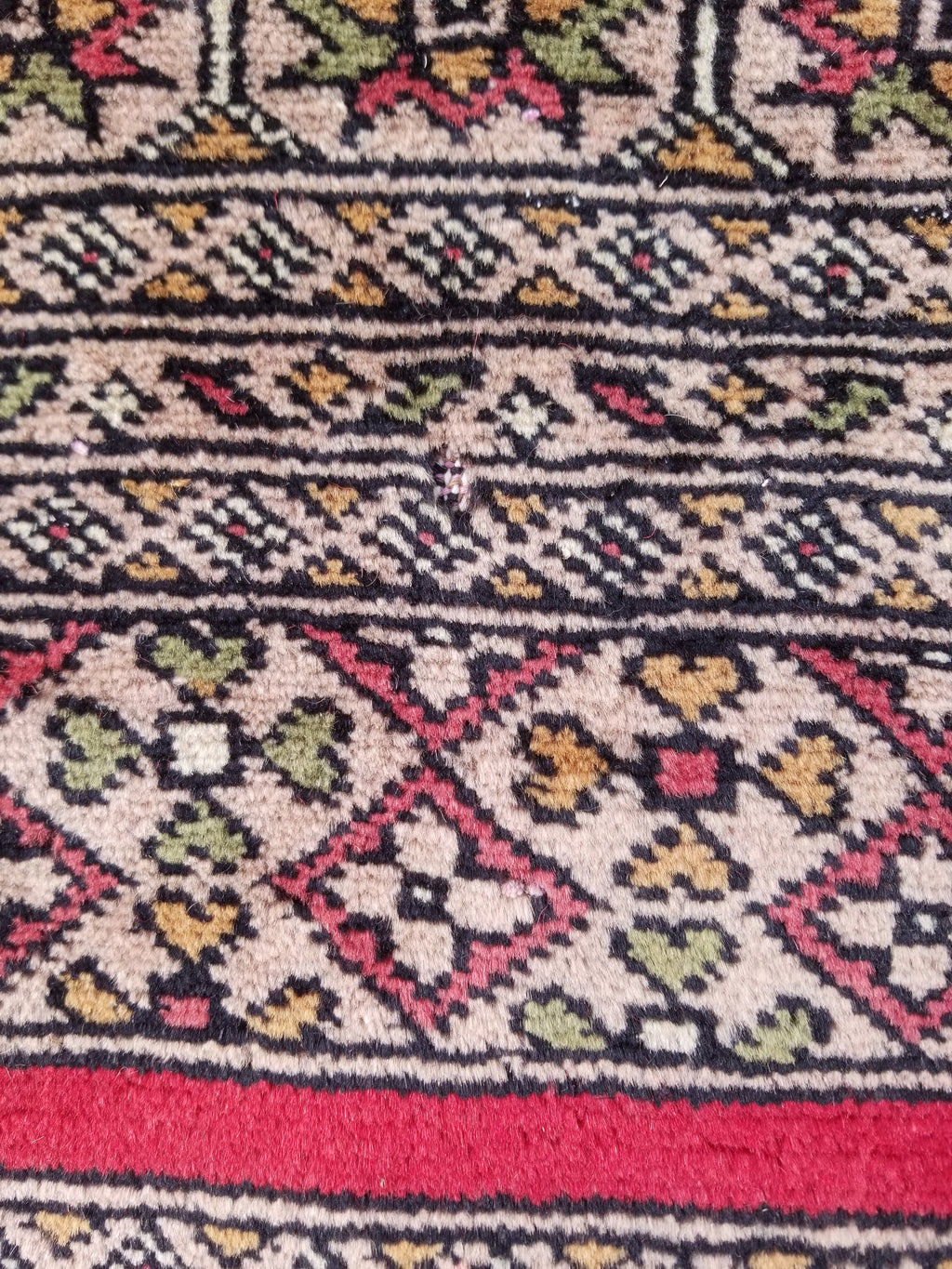 Vintage Traditional Handmade Pakistani Bokhara Style Wool Rug 238x170cm