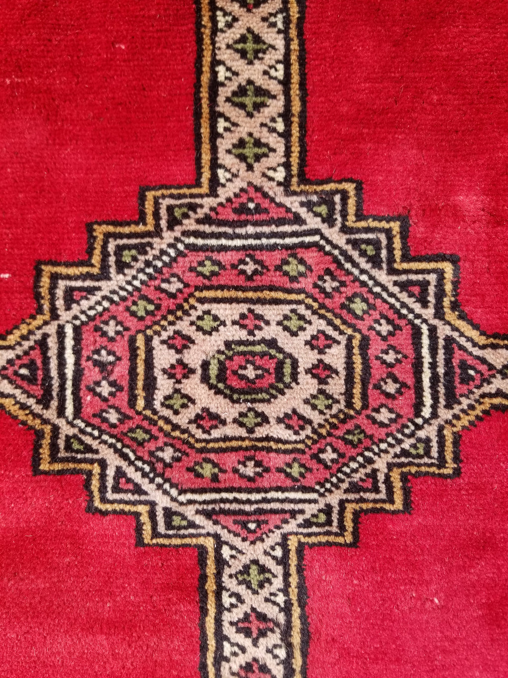 Vintage Traditional Handmade Pakistani Bokhara Style Wool Rug 238x170cm