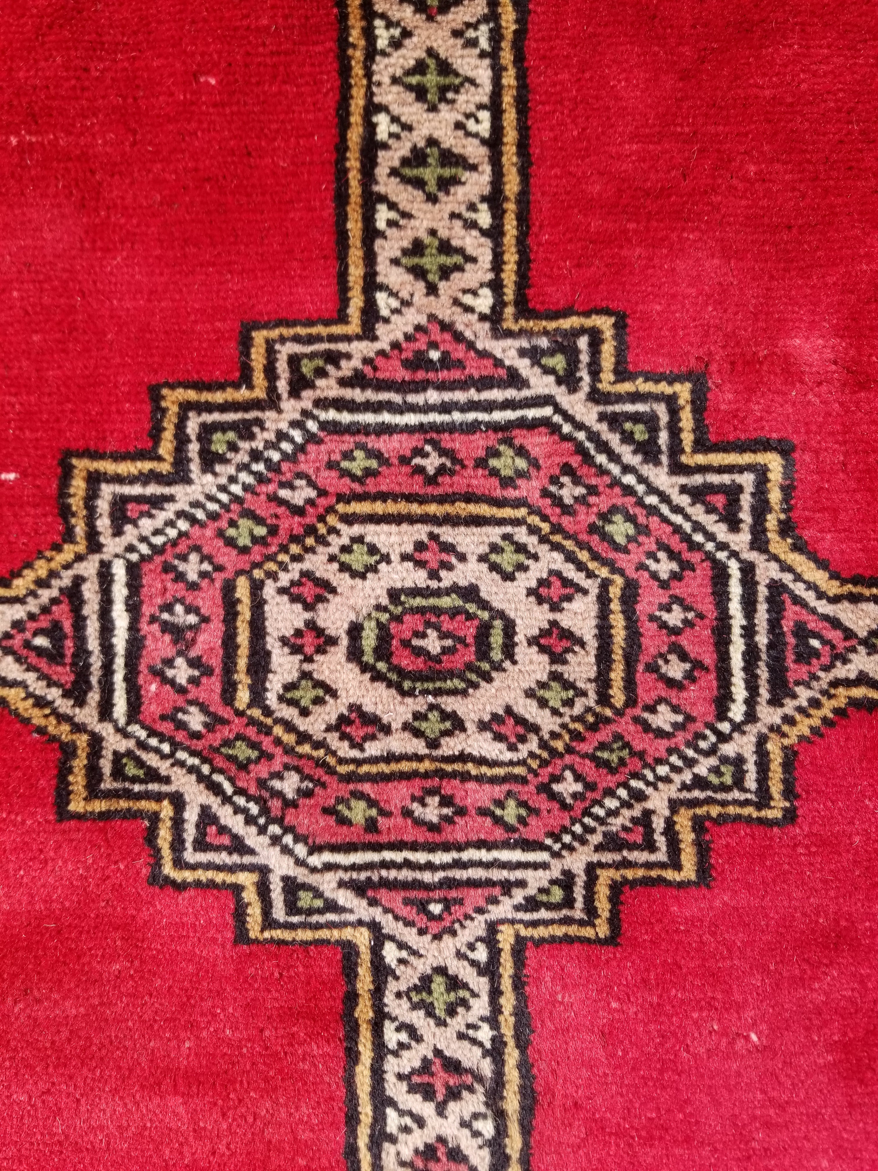 Vintage Traditional Handmade Pakistani Bokhara Style Wool Rug 238x170cm